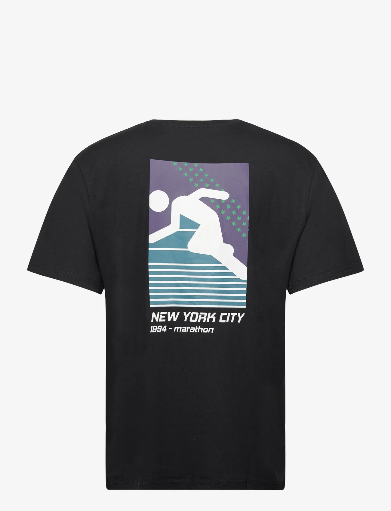 Denim project - DPNYC Marathon T-shirt - najniższe ceny - black - 1