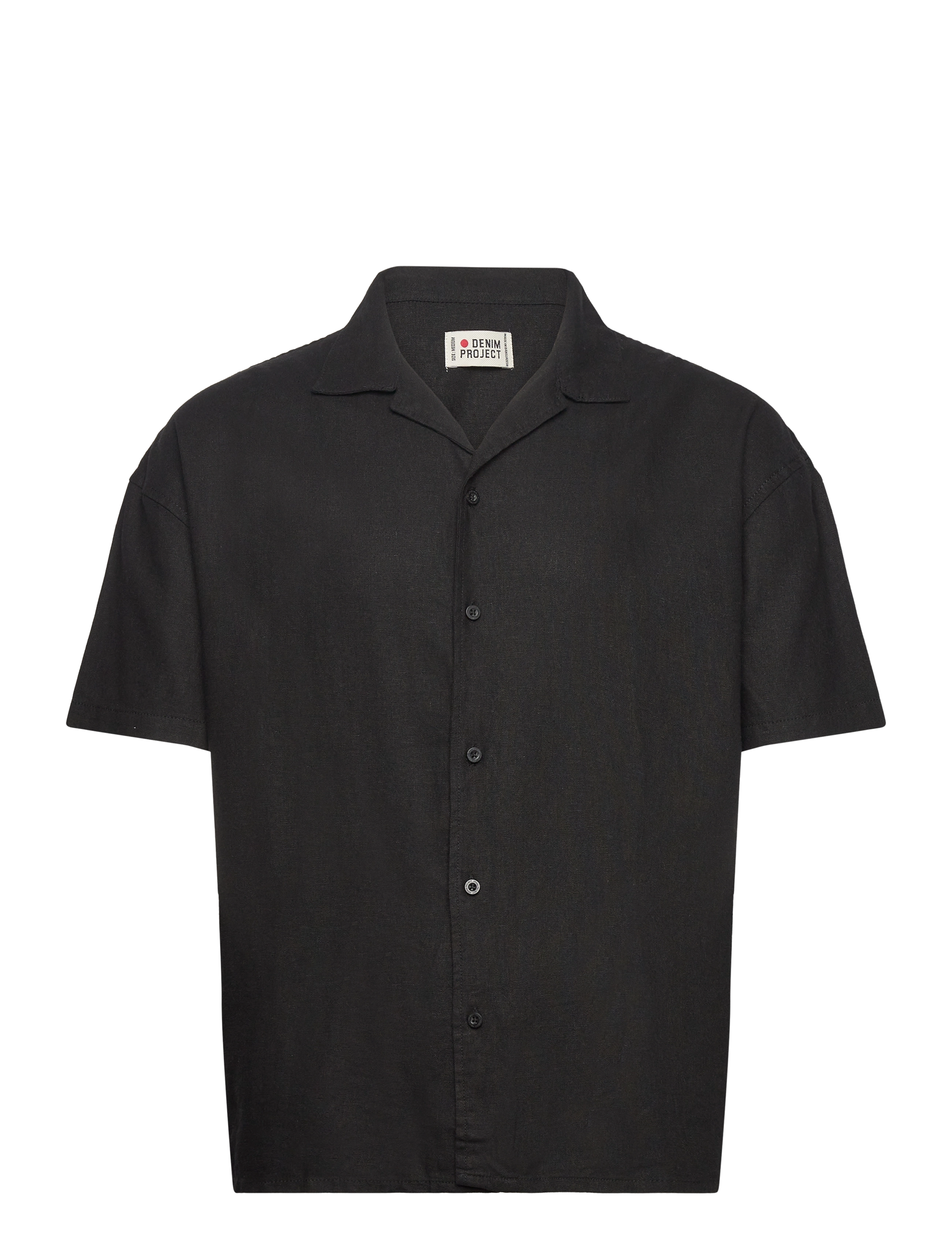DENIM PROJECT Dp Linen Blend Shirt Schwarz - L - Herren