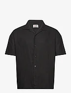 DPLinen Blend Shirt - BLACK