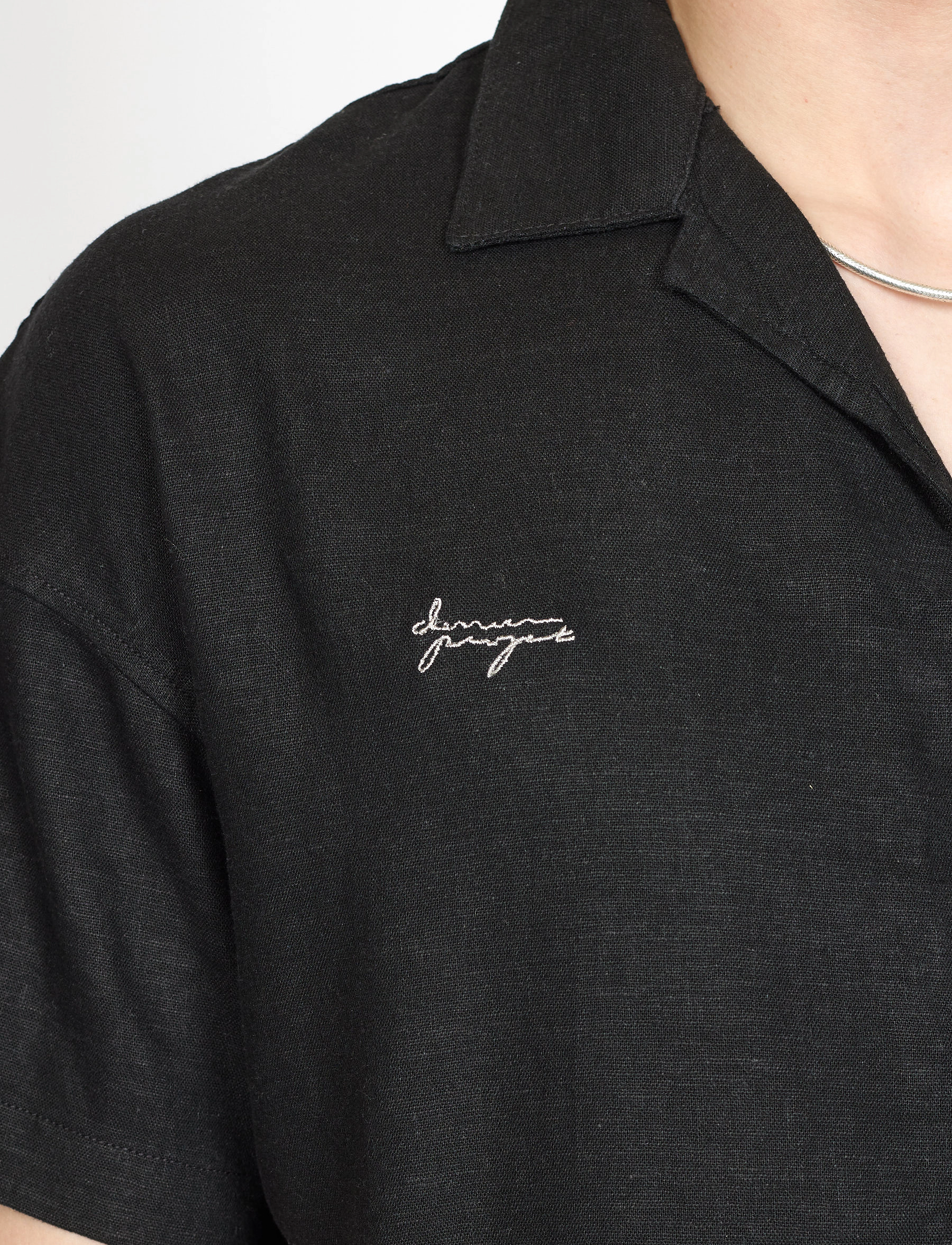 Denim Project - DP Linen Blend Shirt - black - 5
