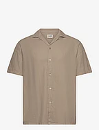DPLinen Blend Shirt - ROASTED CASHEW