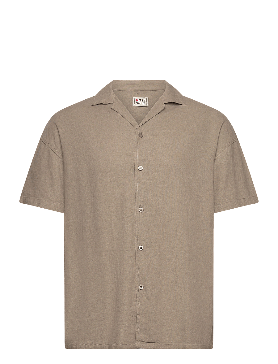 Denim Project - DP Linen Blend Shirt - roasted cashew - 1