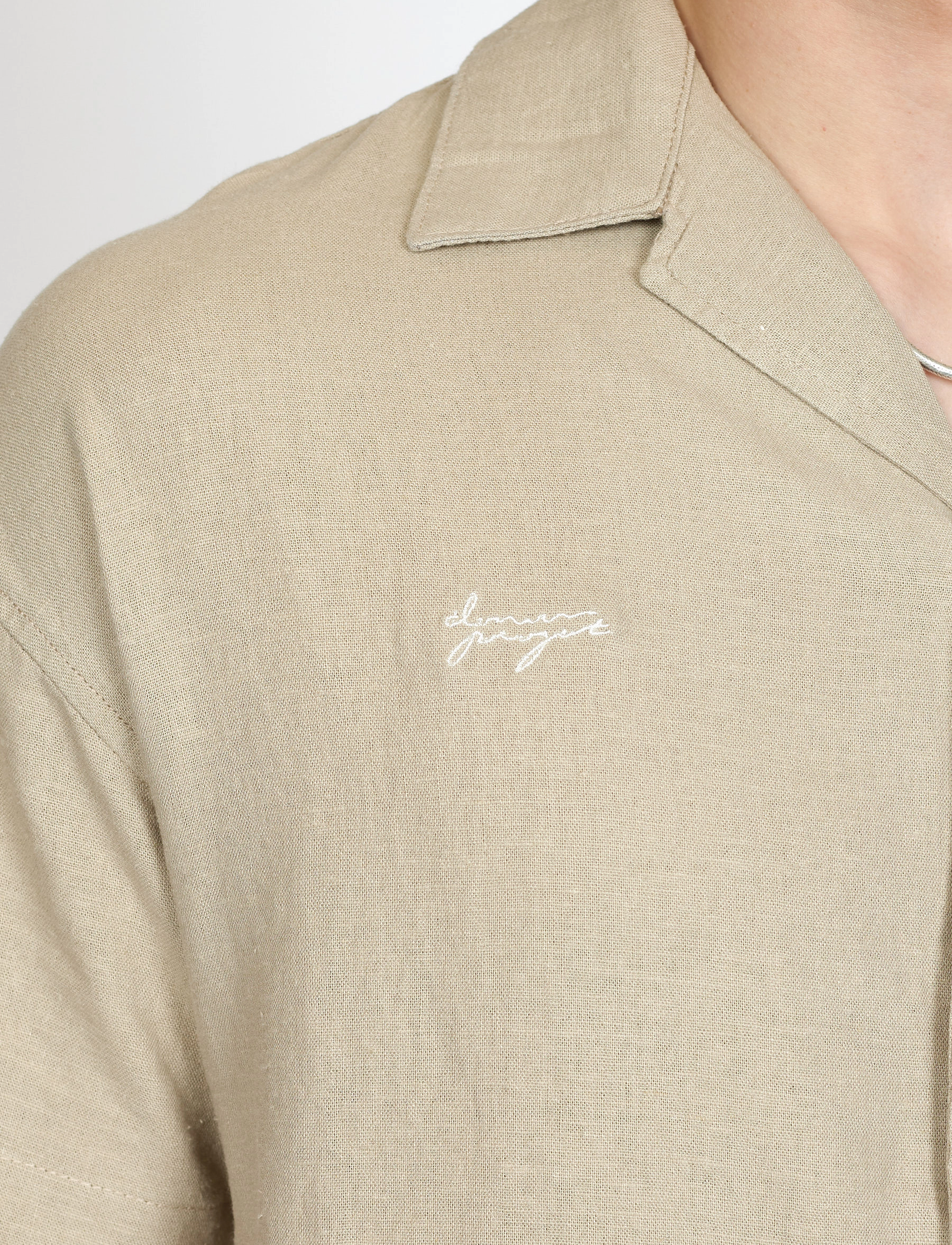 Denim Project - DP Linen Blend Shirt - roasted cashew - 5