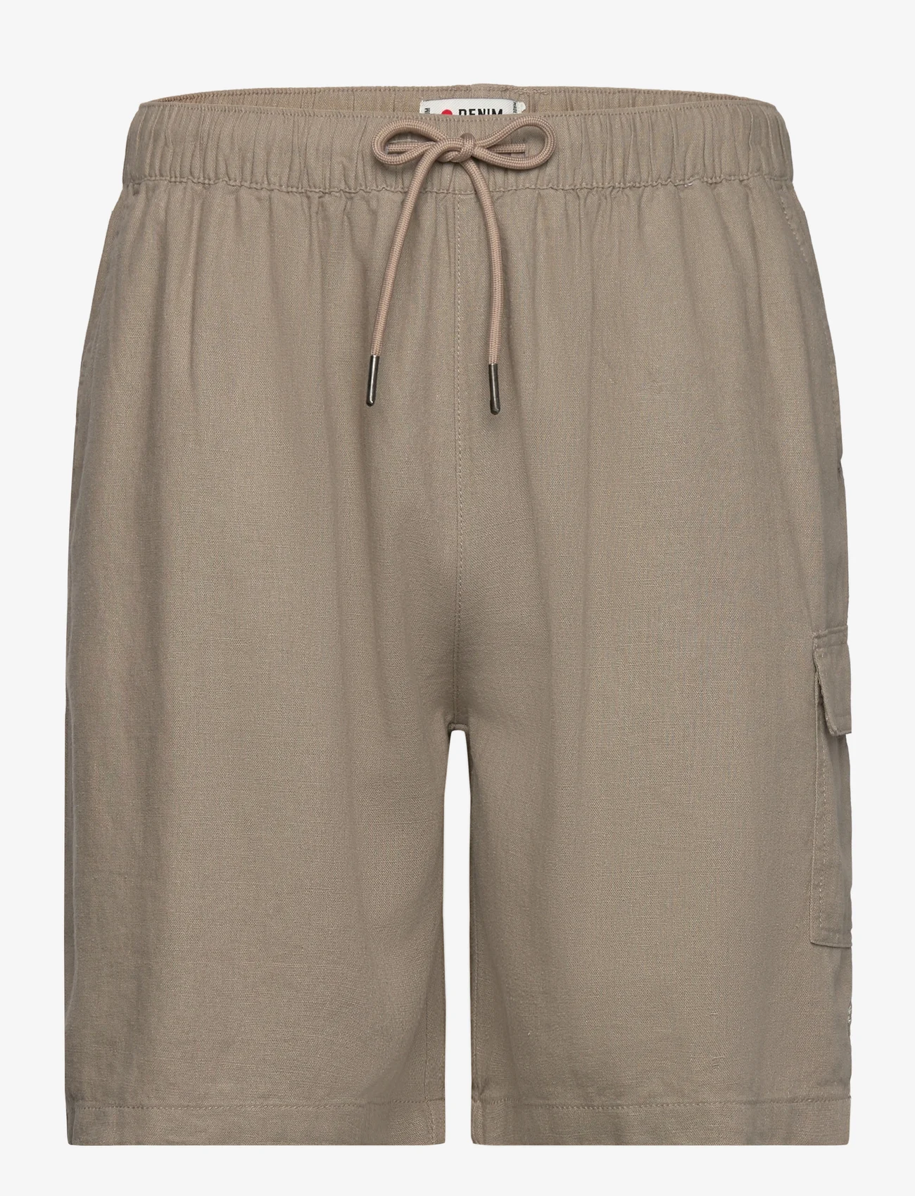 Denim project - DPLinen Blend Pocket Shorts - linen shorts - roasted cashew - 0