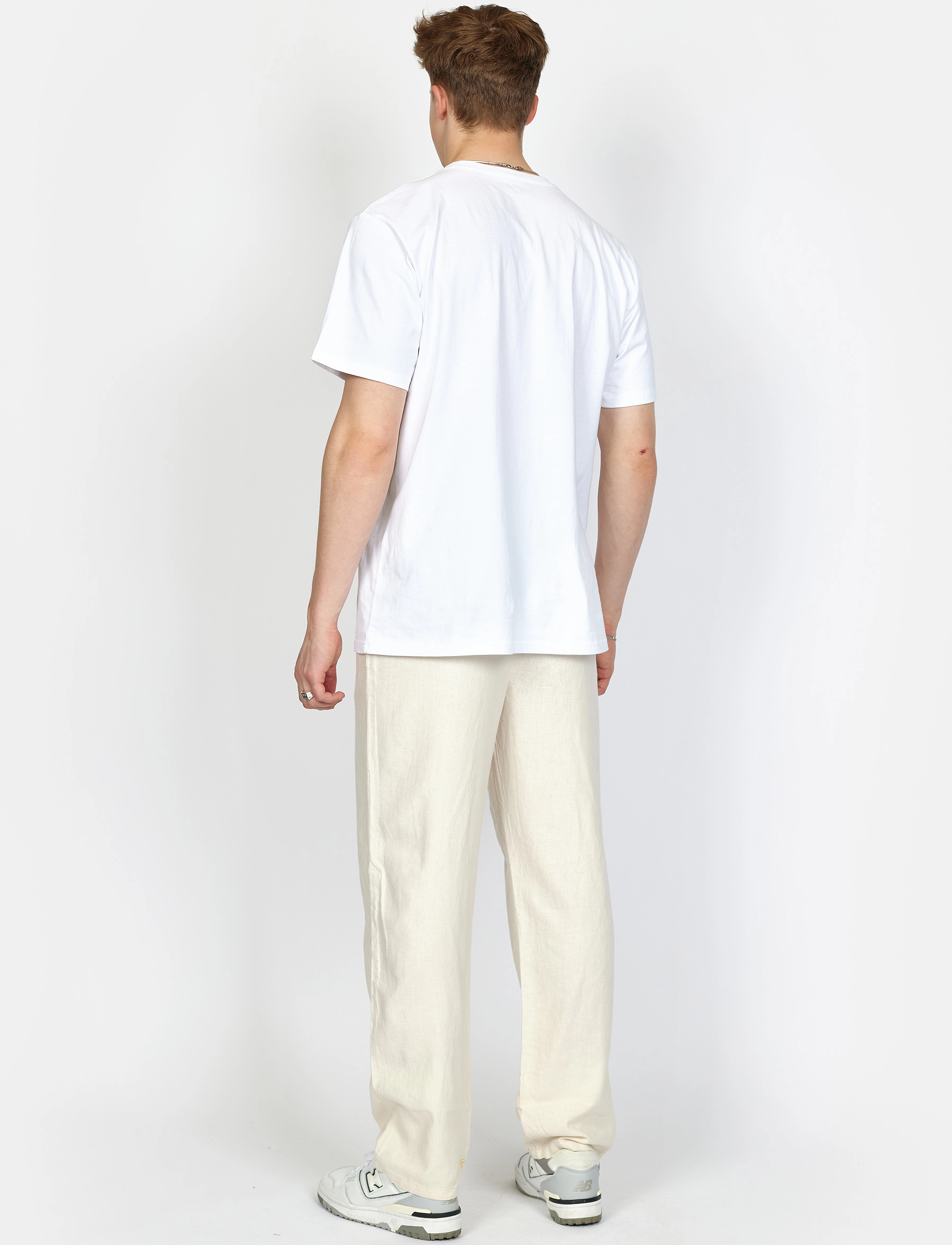Denim Project - DP Baggy Linen Blend Pants - jet stream - 3