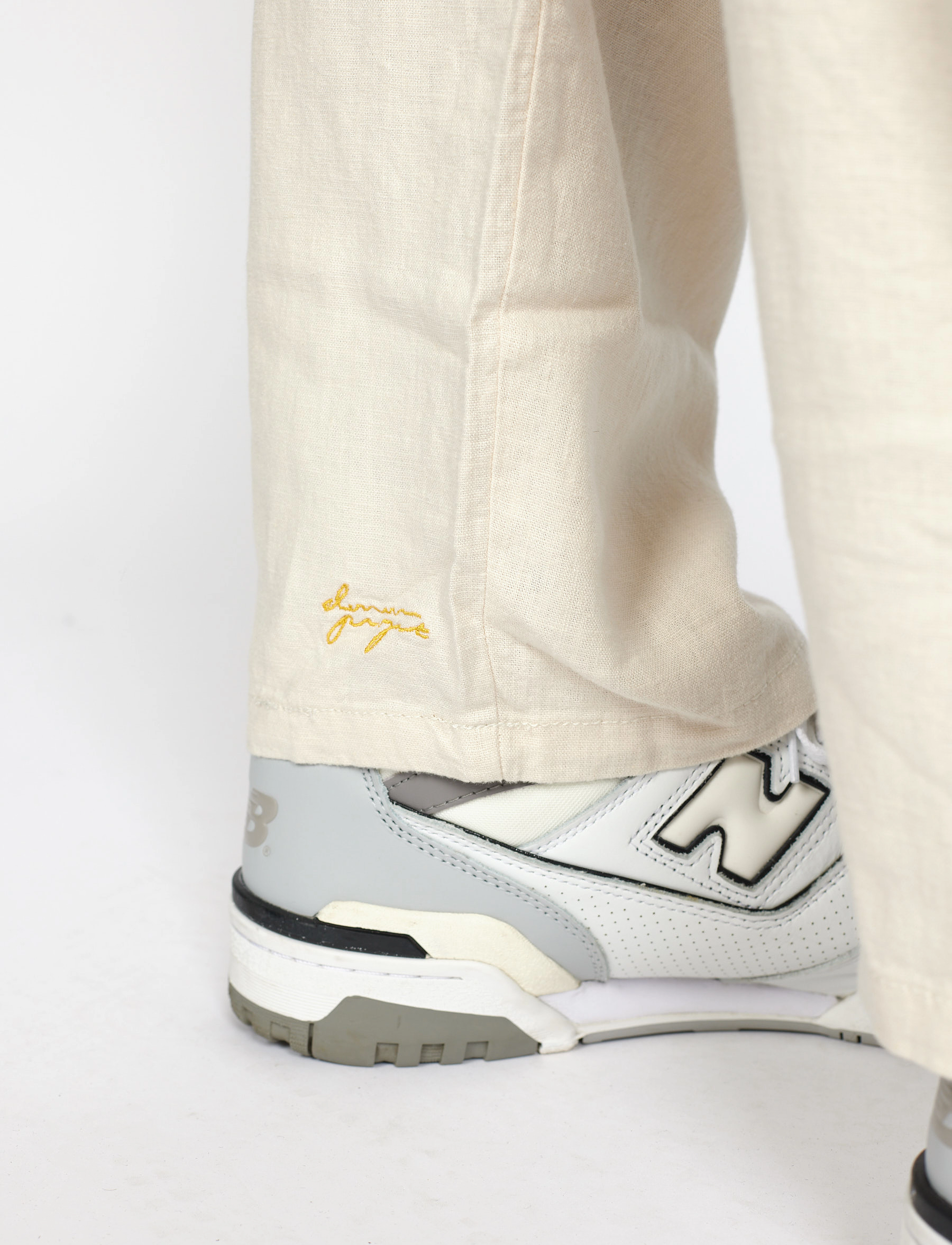 Denim Project - DP Baggy Linen Blend Pants - jet stream - 5