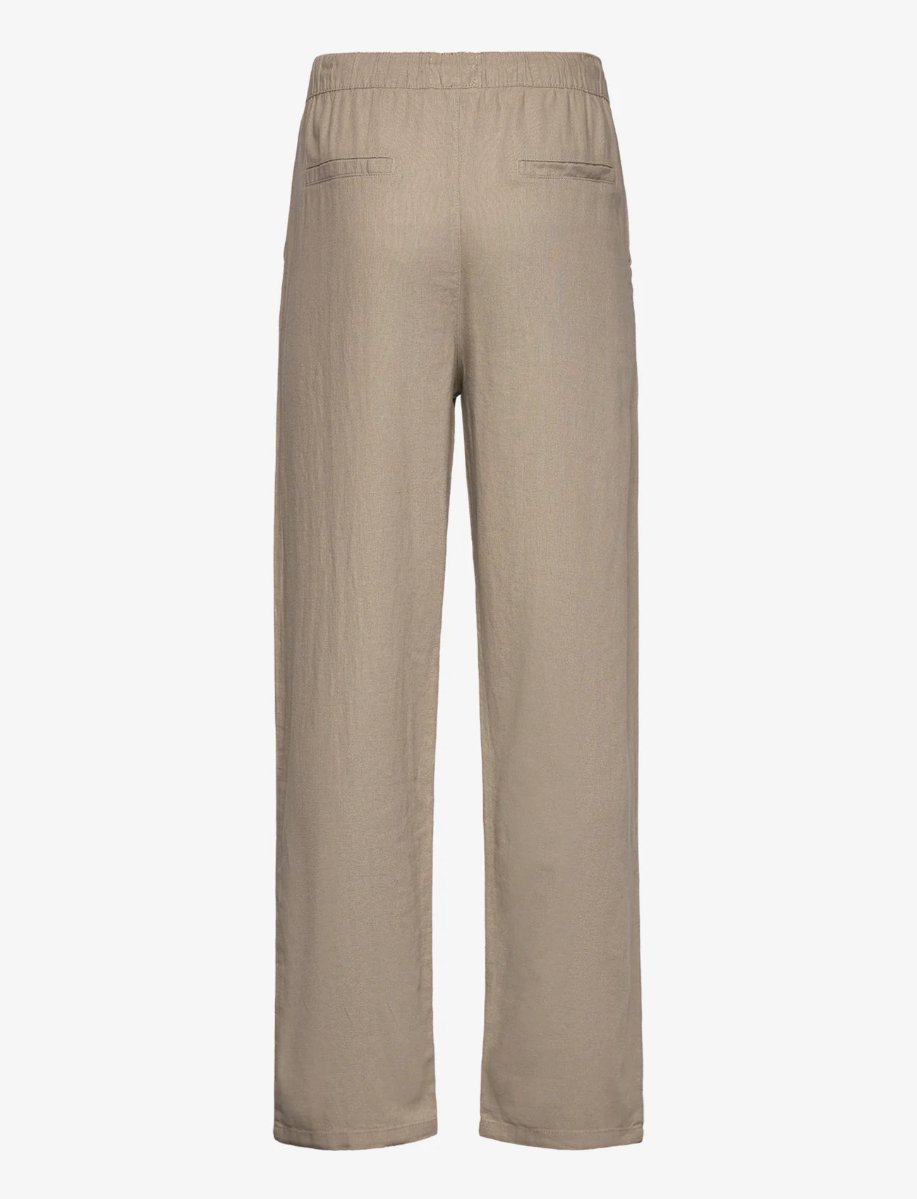 Denim project - DPBaggy Linen Blend Pants - linen trousers - roasted cashew - 1