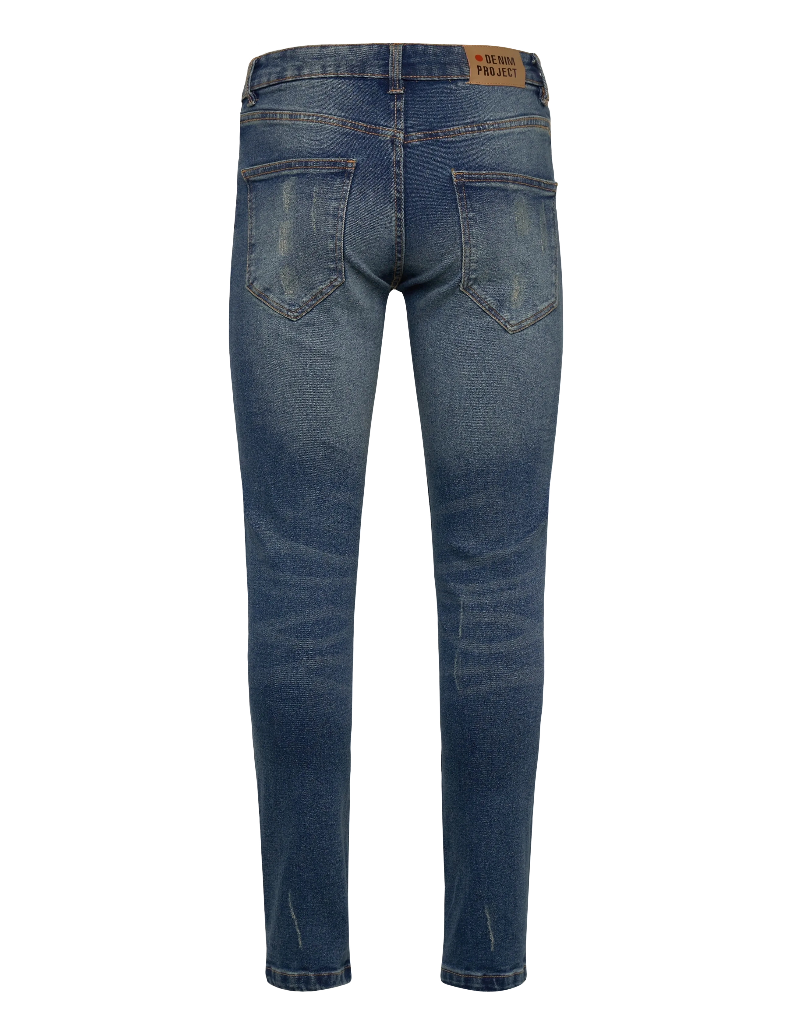 Denim Project - DP MR. RED DESTROY - püksid & teksad - 076 dark blue destroy l32 - 2