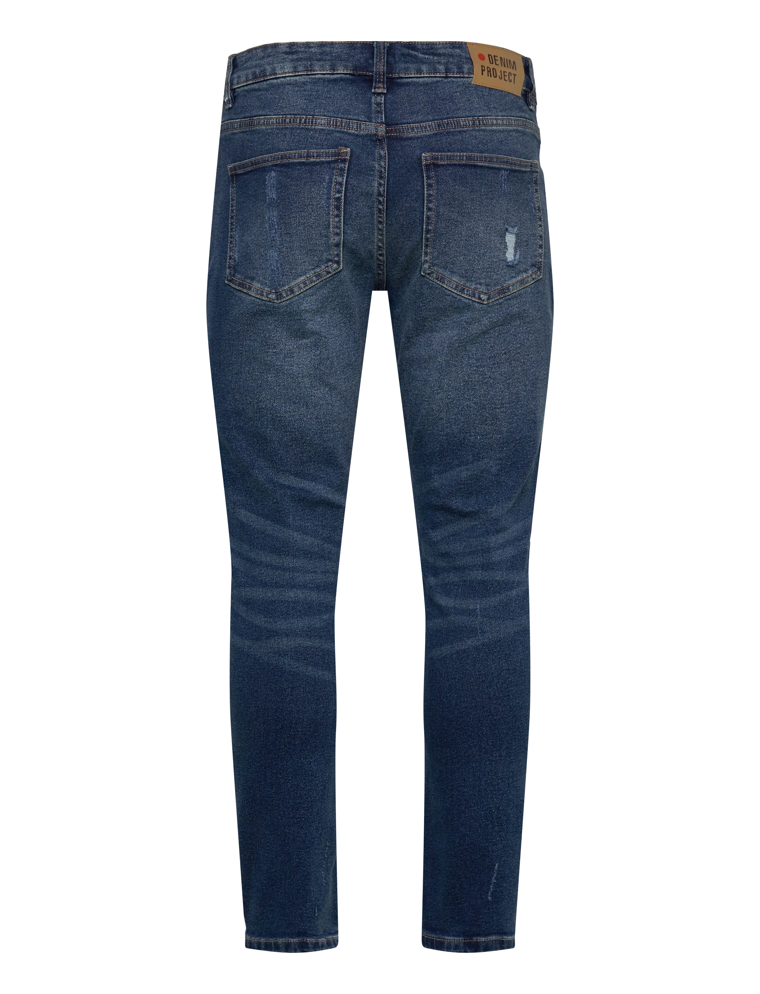 Denim Project - DP MR. RED DESTROY - püksid & teksad - 076 dark blue destroy l30 - 2