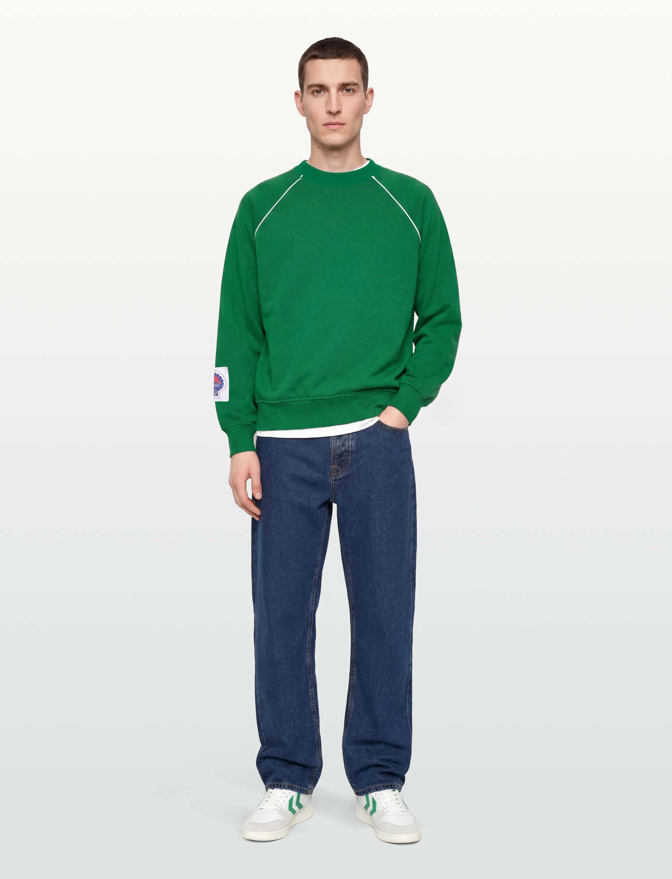 Denim Project - DP JAMES CREW NECK - laveste priser - 510 bright green - 0