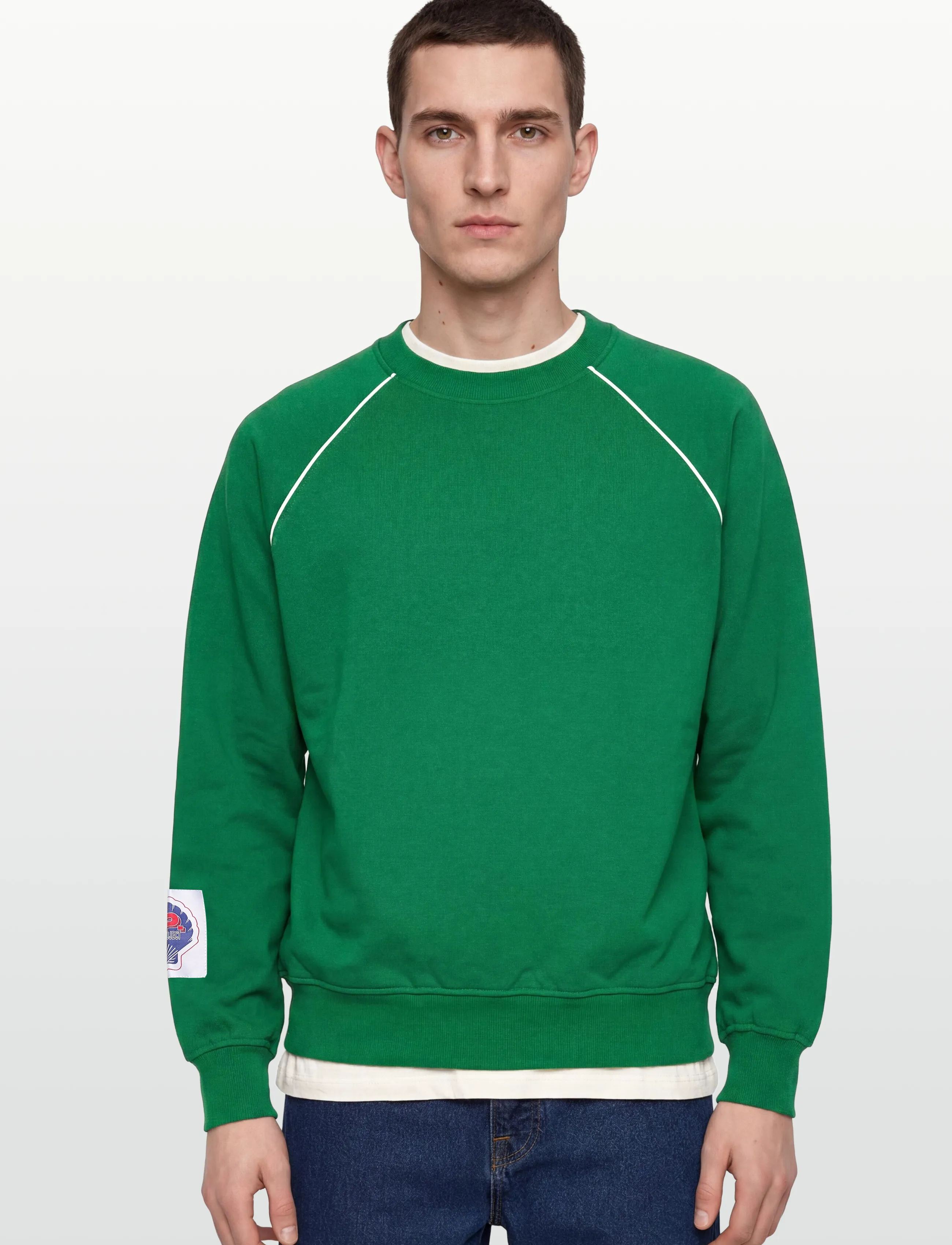 Denim Project - DP JAMES CREW NECK - laveste priser - 510 bright green - 3