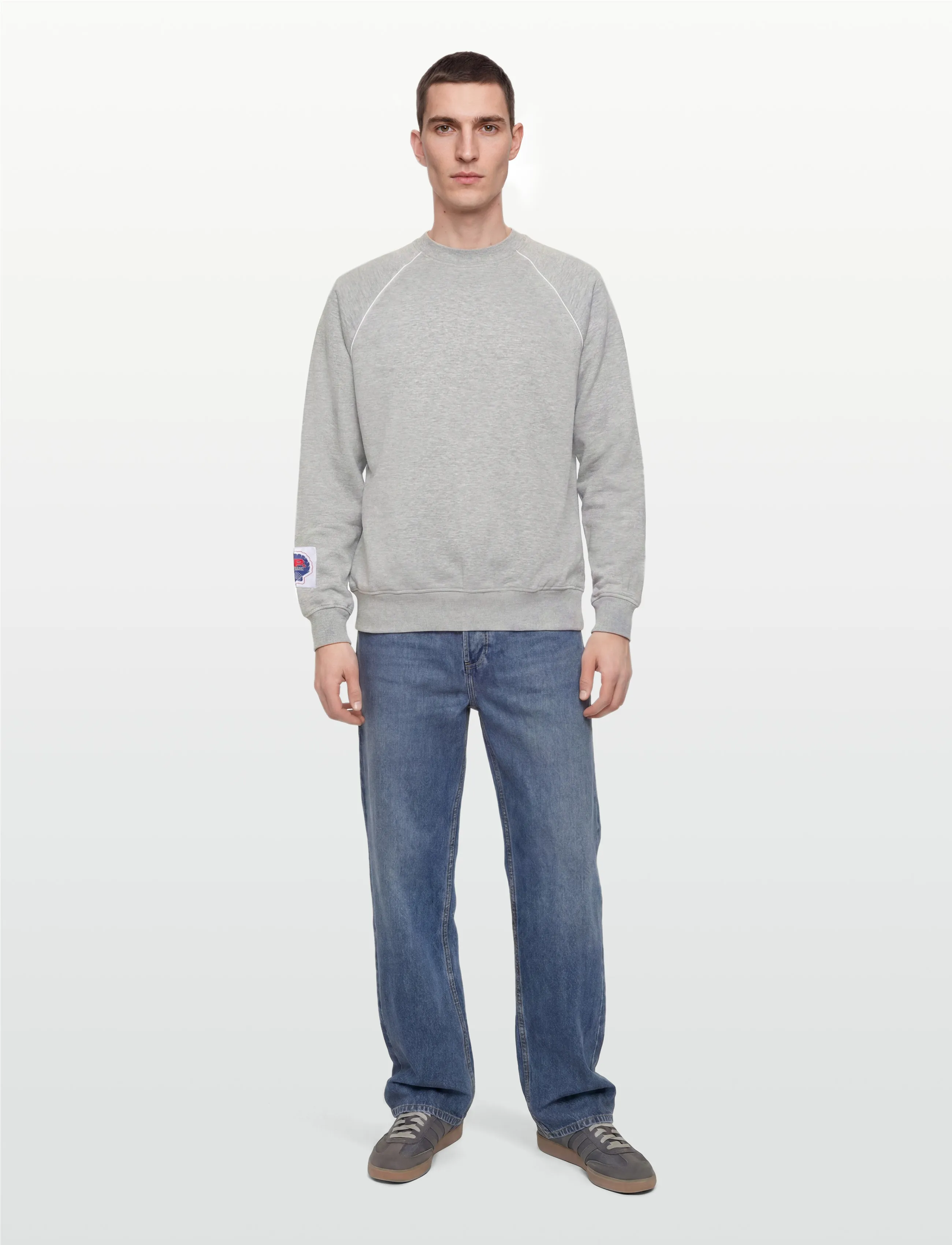 Denim Project - DP JAMES CREW NECK - laveste priser - 525 grey melange - 0