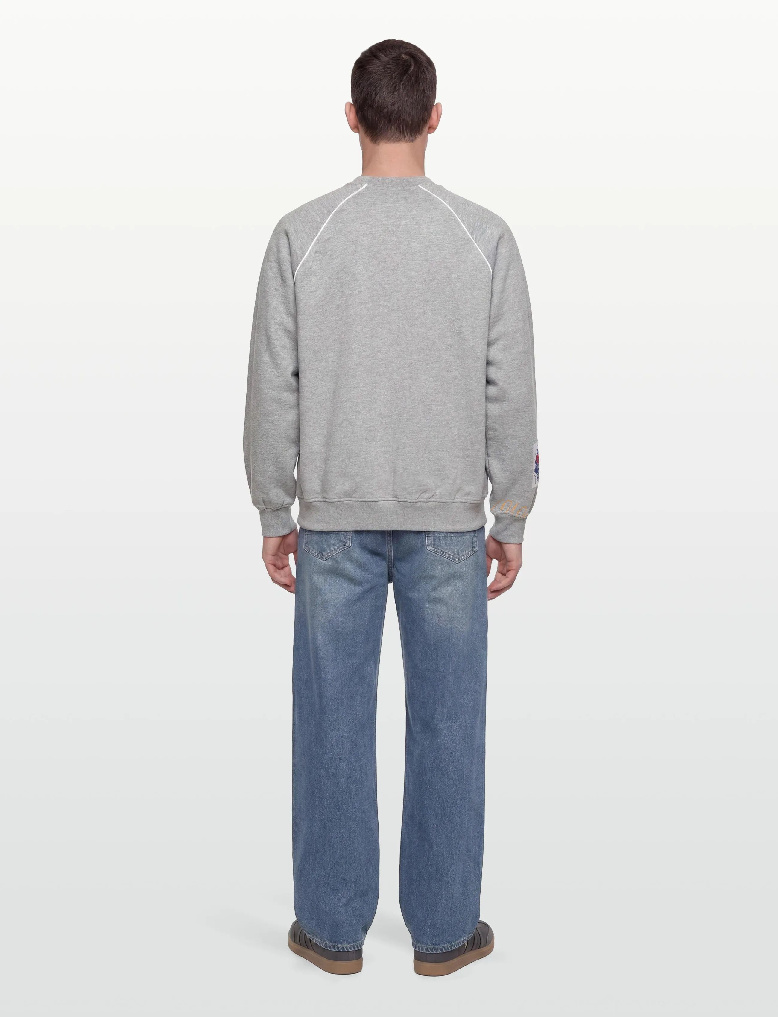 Denim Project - DP JAMES CREW NECK - laveste priser - 525 grey melange - 4
