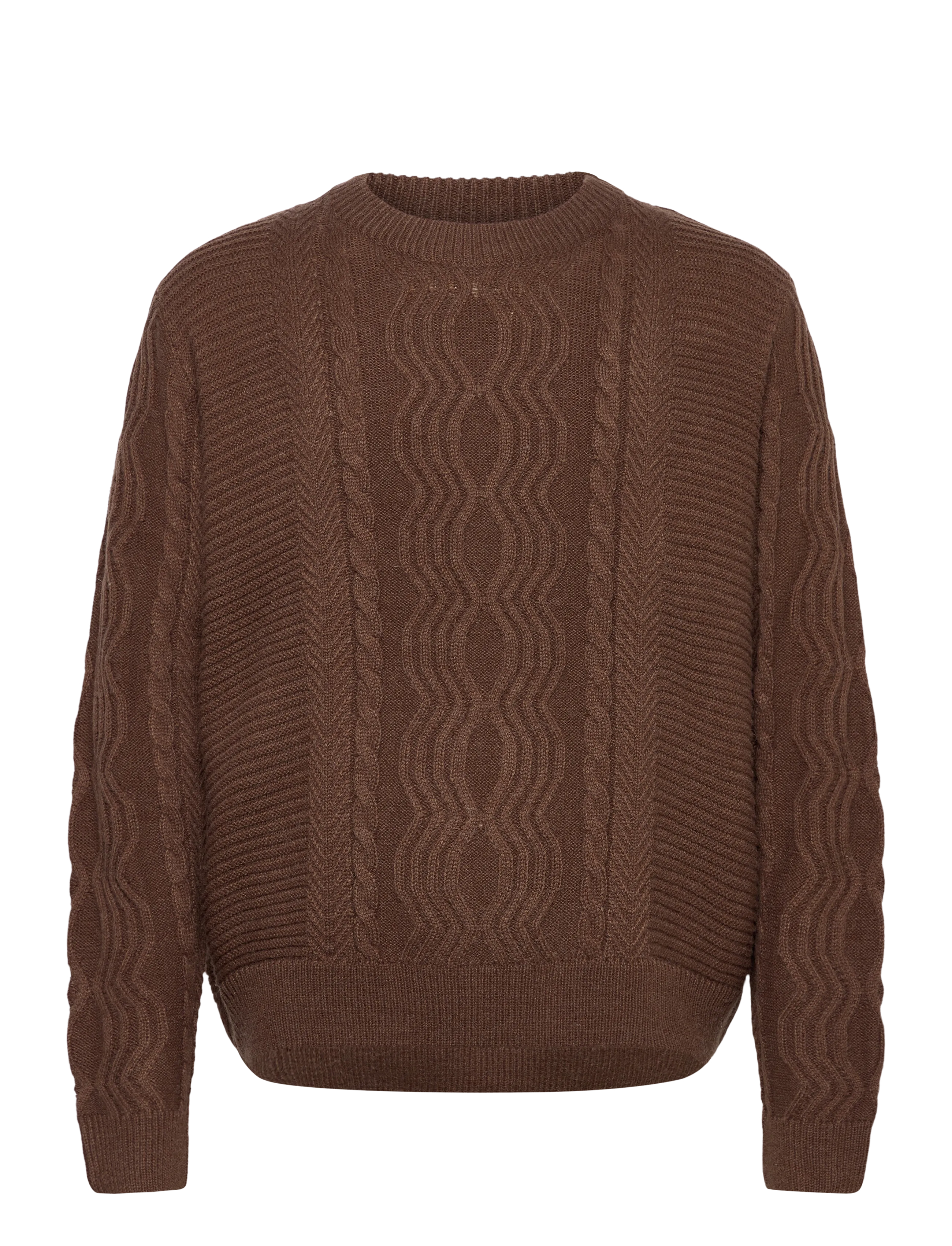 Denim Project DP SEBASTIAN KNIT - Vaatteet - 520 BROWN CARAFE / brown