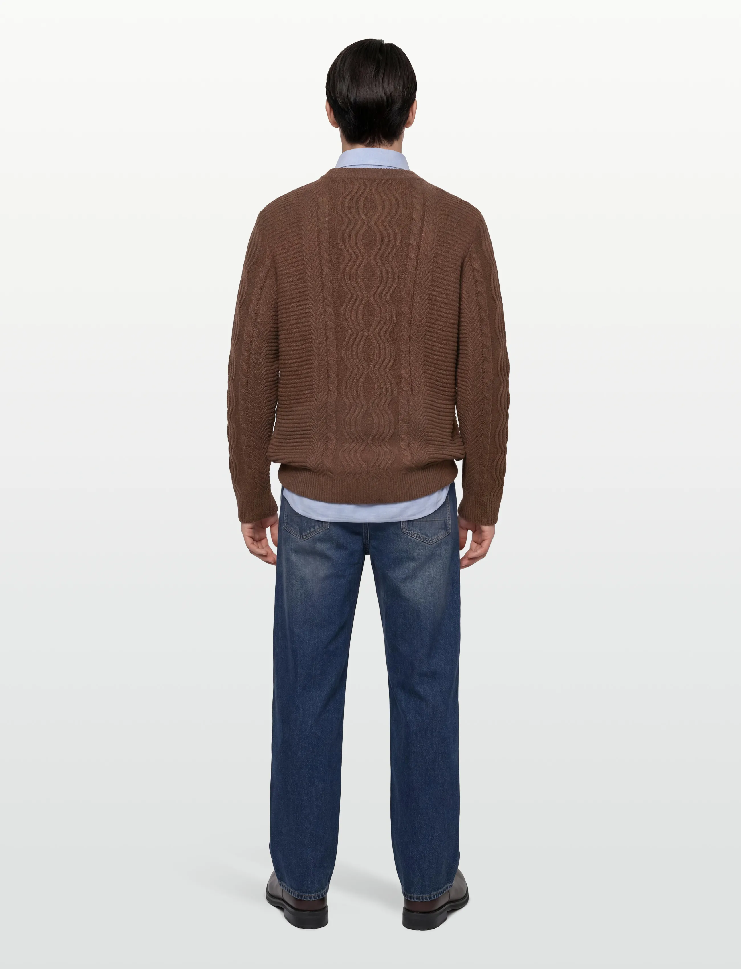 Denim Project - DP SEBASTIAN KNIT - megztiniai - 520 brown carafe - 4
