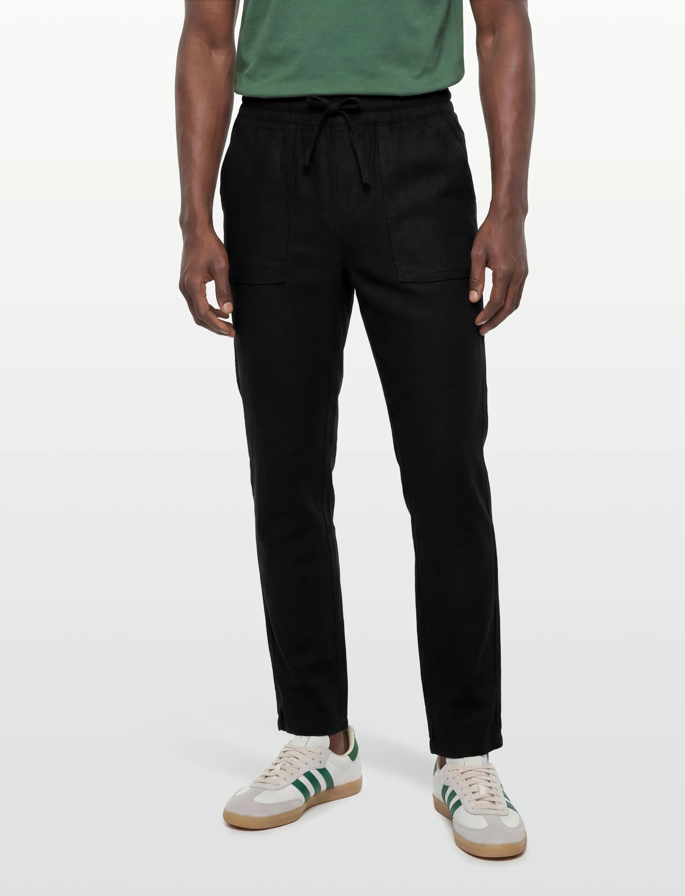 Denim Project - DP SHAKI LINEN PANT - laveste priser - 001 black - 3
