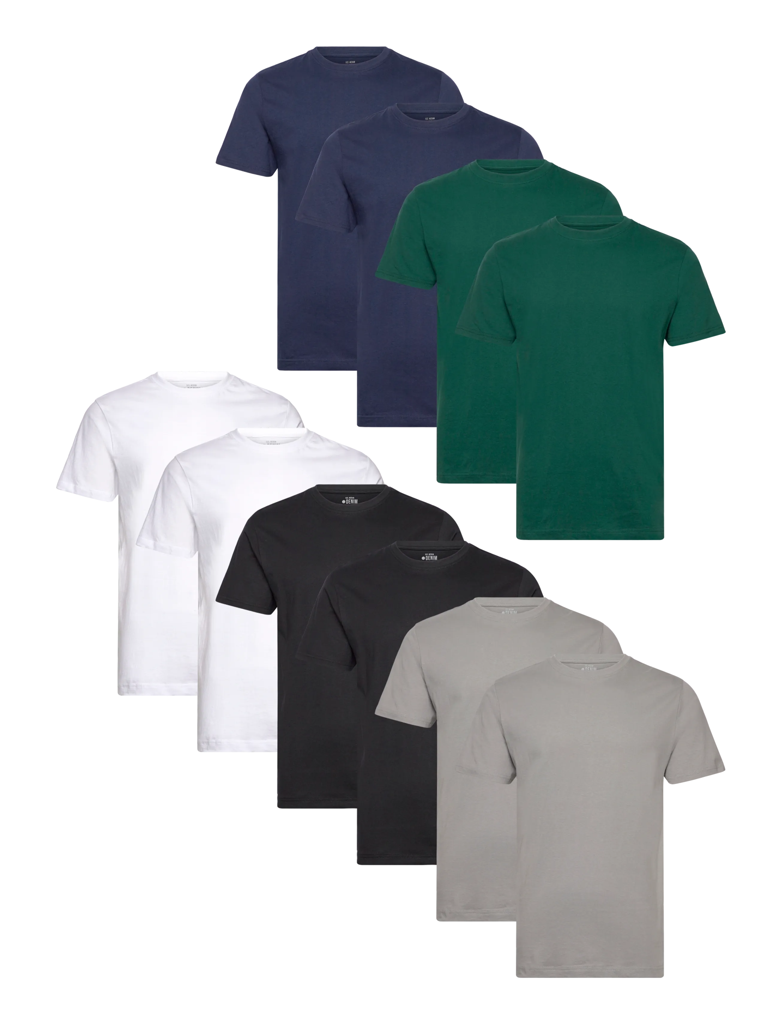 Denim Project DP 10 Pack T-SHIRT - Tøj - NATURAL ELEGANCE 10 PACK / multi