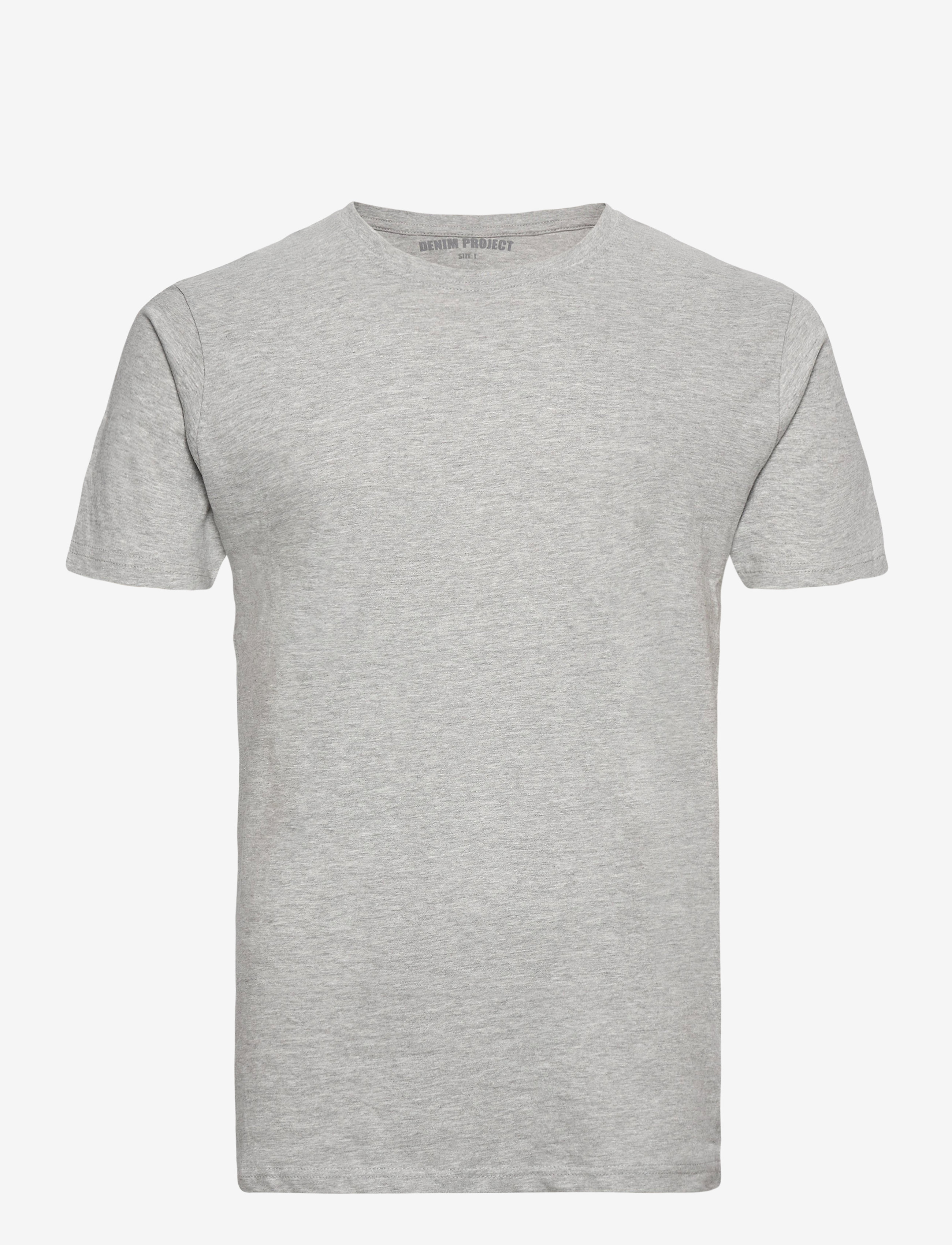 Denim Project - DP 10 Pack T-SHIRT - basic t-shirts - 4xblack/ 3x white/ 3x light grey melange - 5