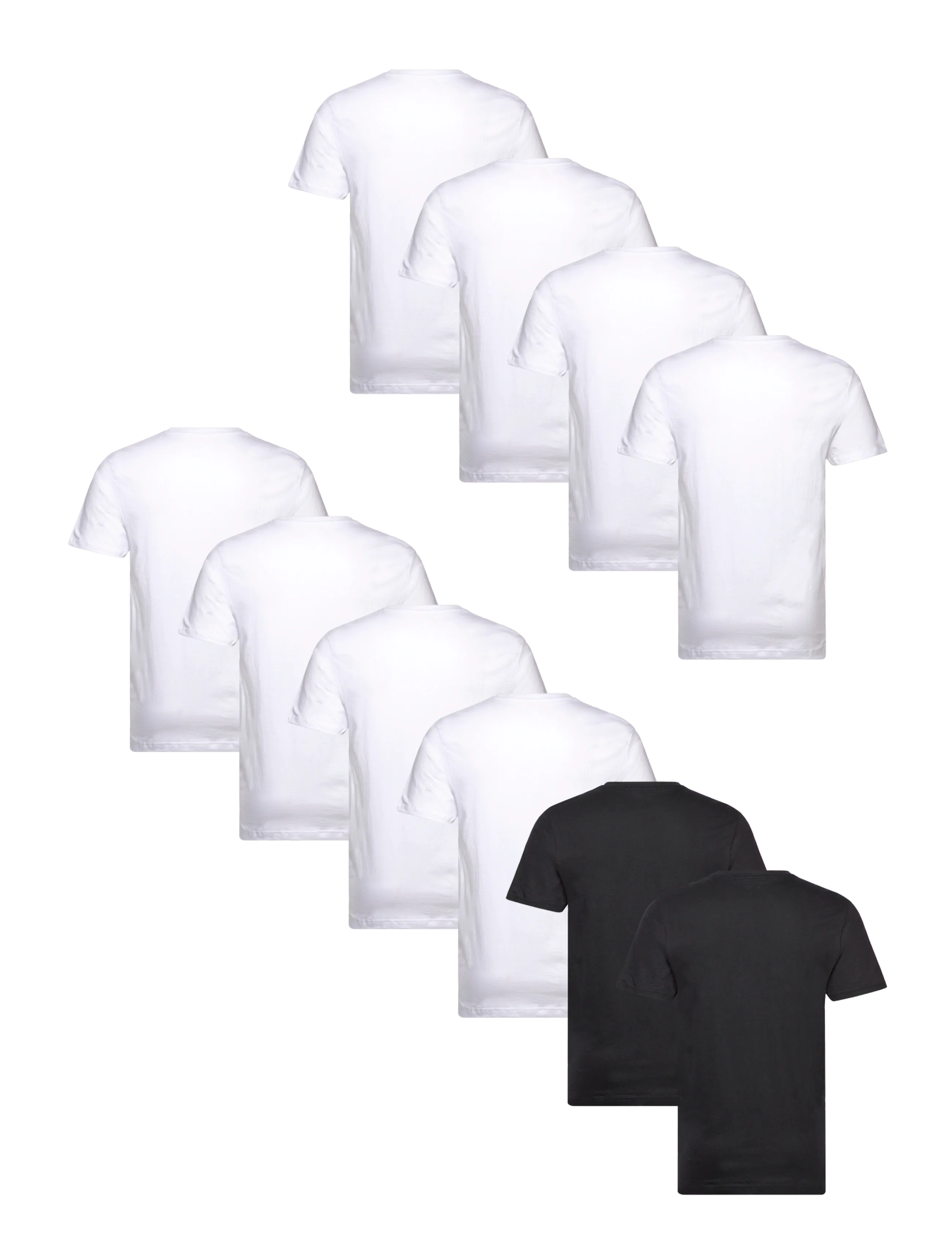 Denim Project - DP 10 Pack T-SHIRT - basic t-shirts - 8white/2black - 1