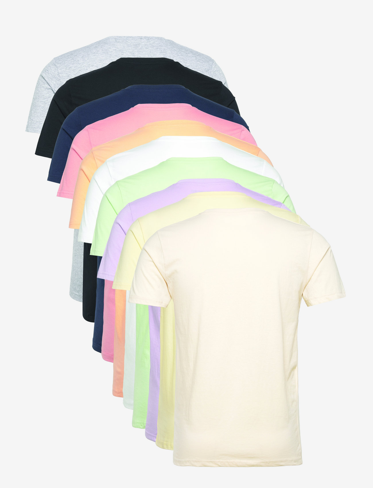 Denim Project - DP 10 Pack T-SHIRT - basic t-shirts - pastell multi mix - 1