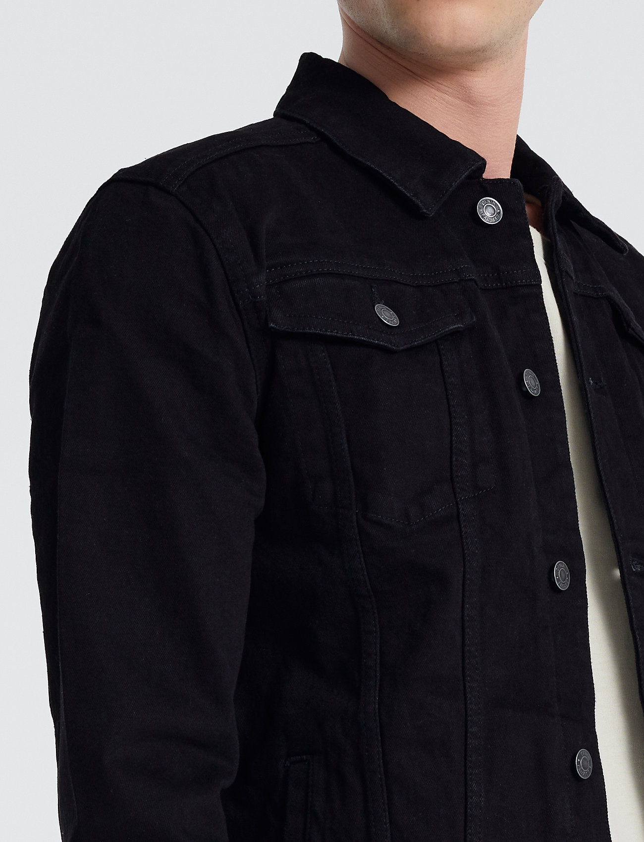 Denim Project - DP Kash Denim Jacket - frühlingsjacken - black - 4