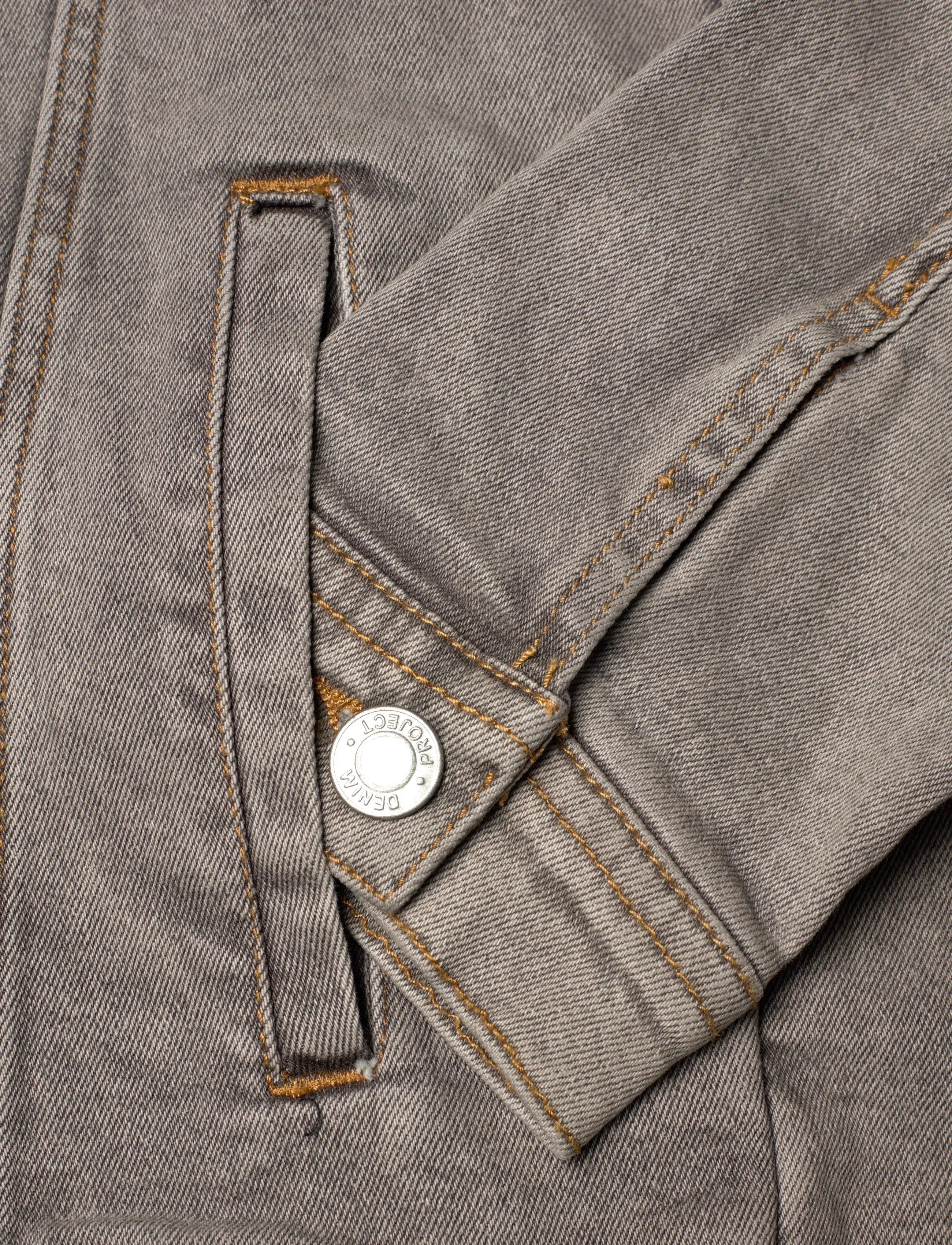 Denim Project - DP Kash Denim Jacket - forårsjakker - silver grey - 3