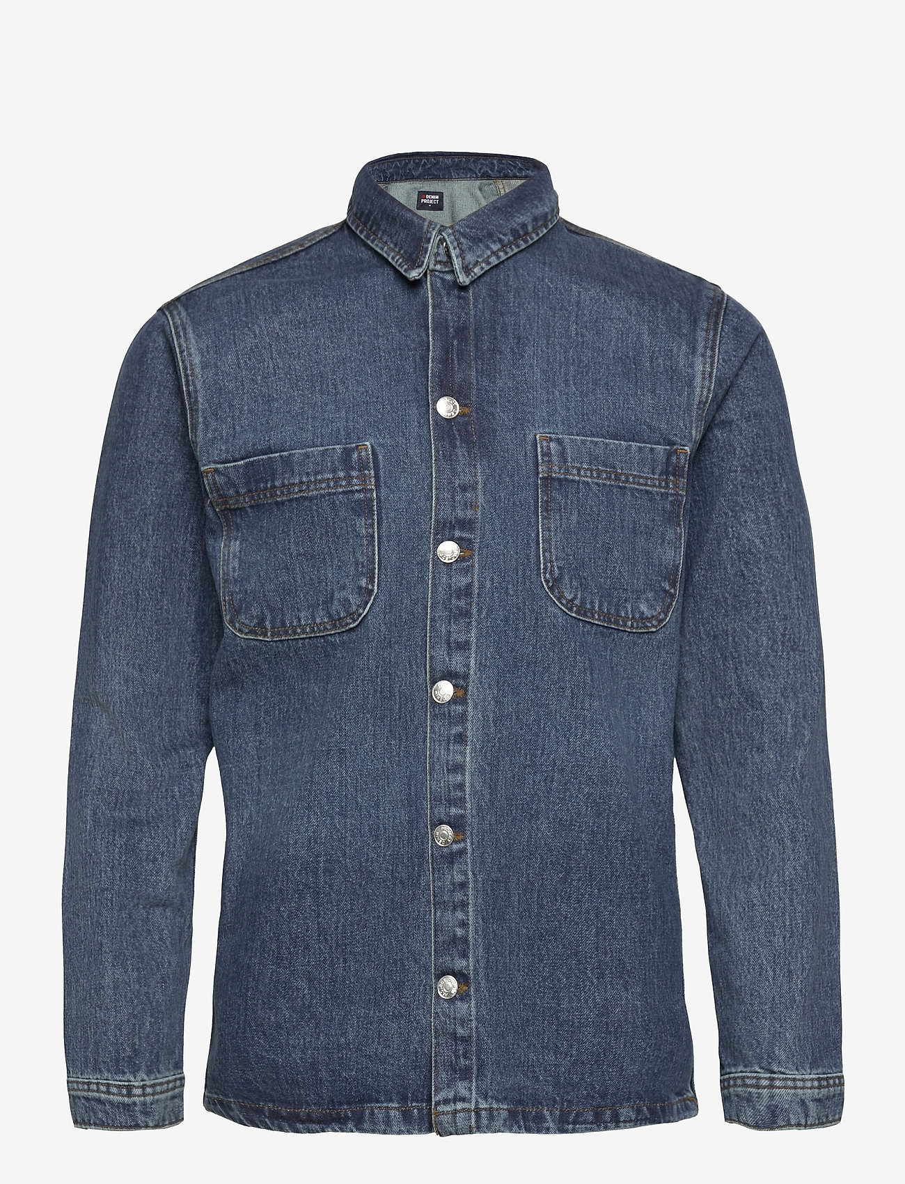 Denim Project - Denim Overshirt - laveste priser - 128 dark wash - 0