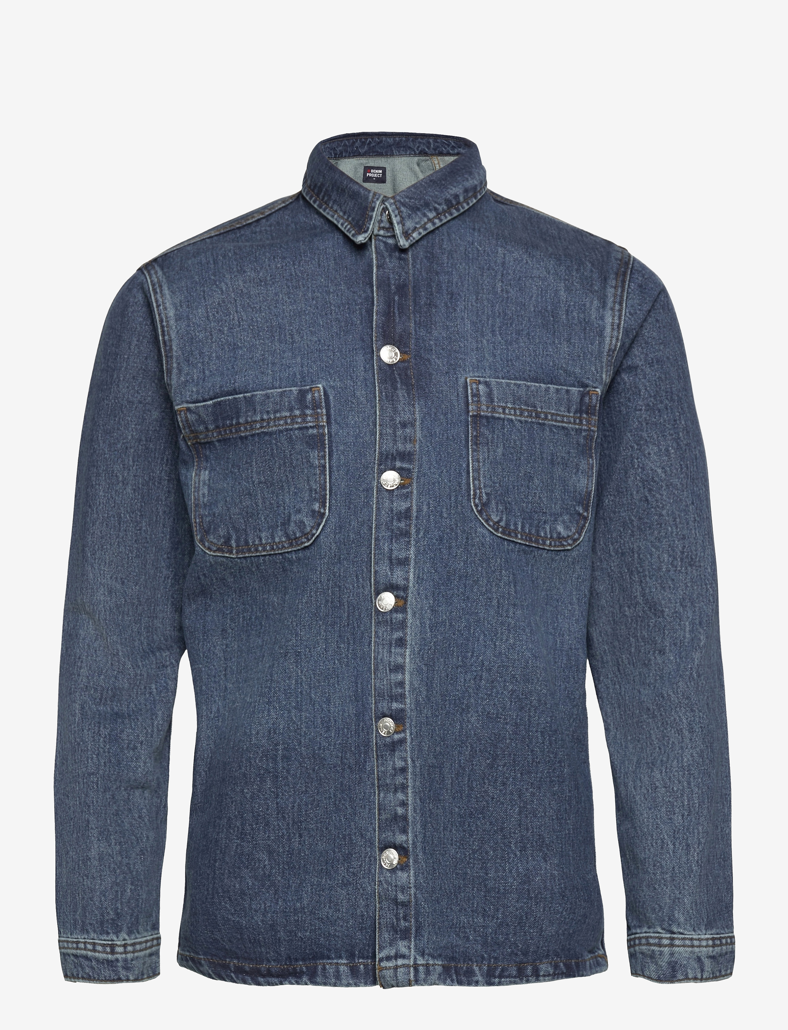 Denim Project DP Denim Overshirt - Vaatteet - 128 DARK WASH / blue