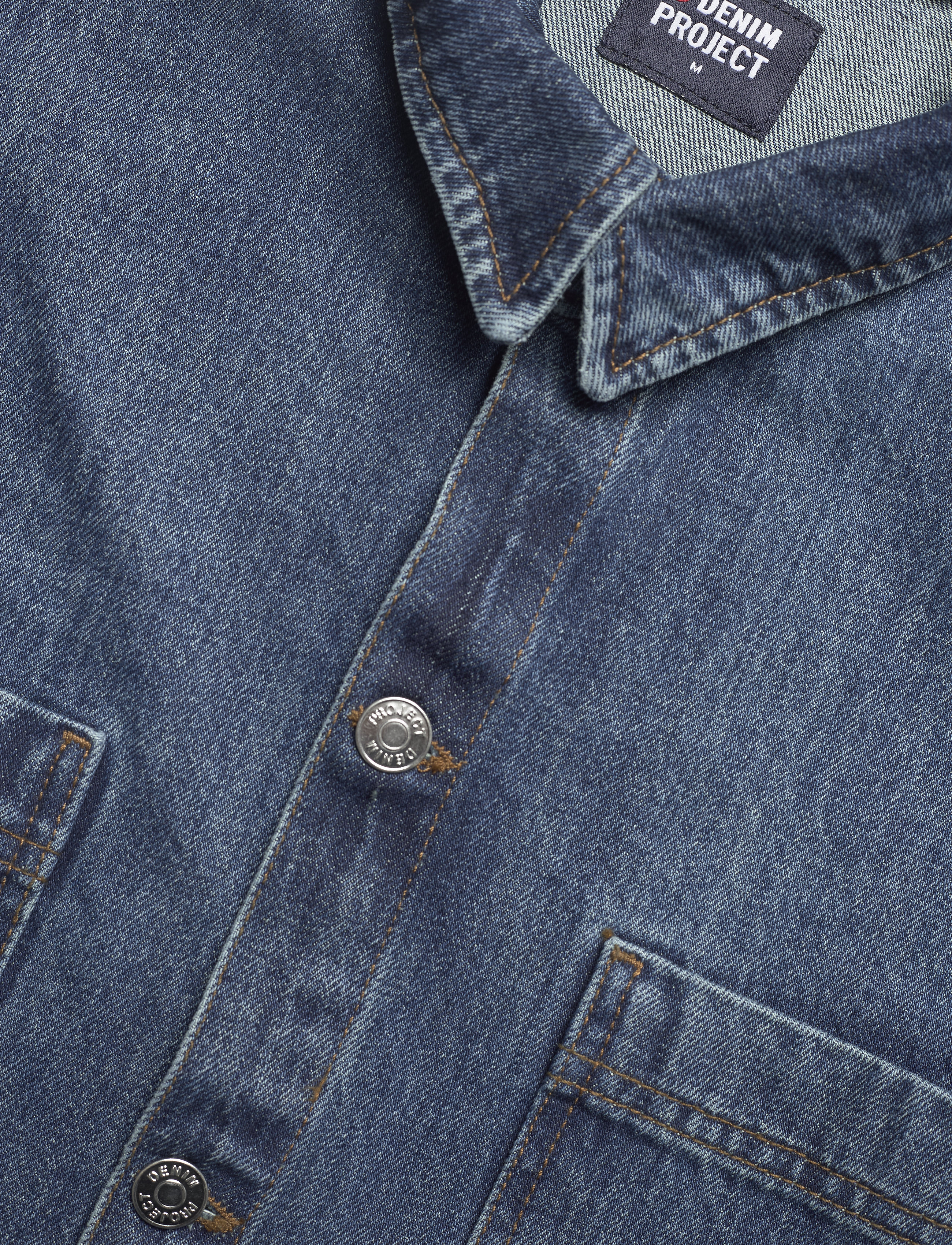 Denim Project - Denim Overshirt - herren - 128 dark wash - 2