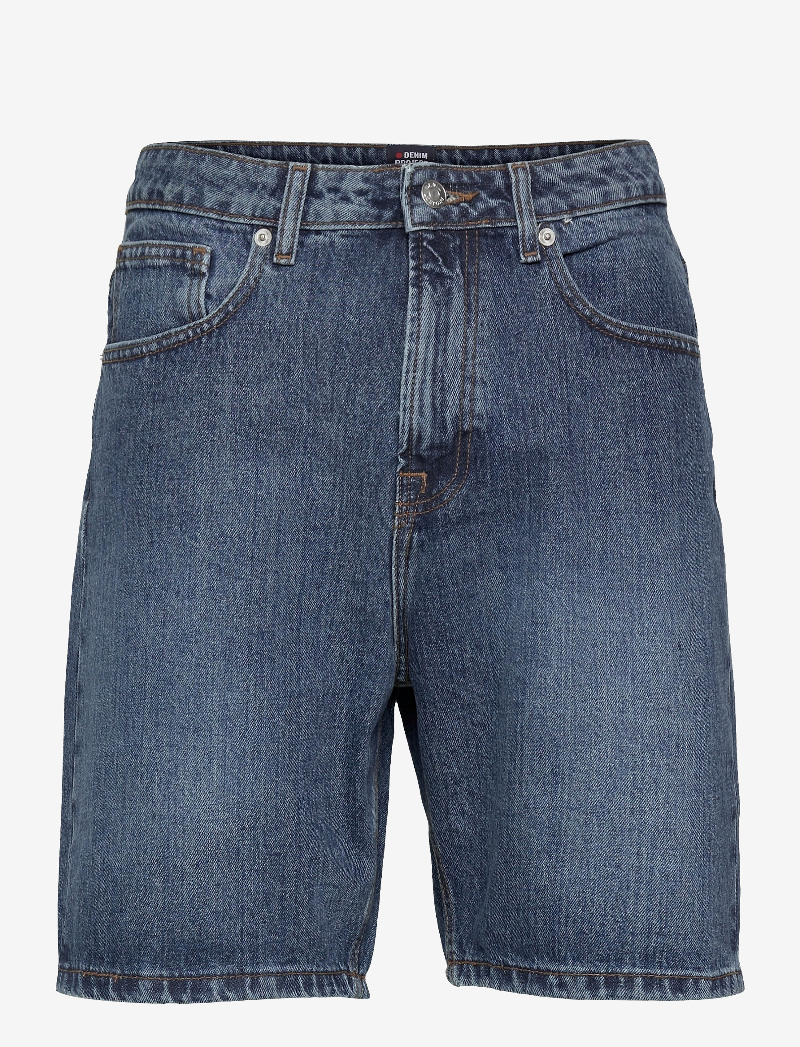 Denim Project Classic Organic Dad Shorts - Lühikesed püksid - 128 DARK WASH / blue