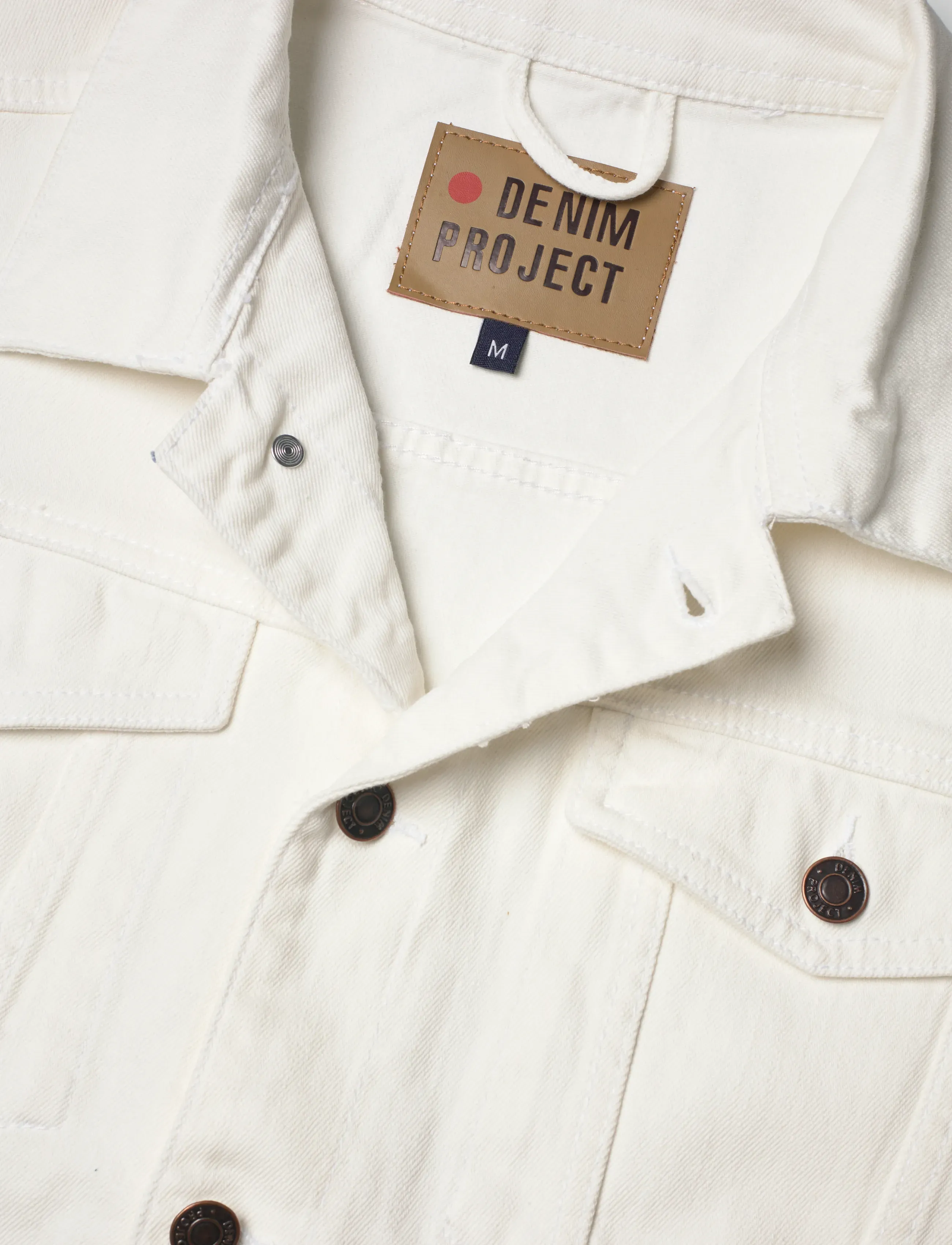 Denim Project - DP Kash Denim Vest - forårsjakker - 002 white - 2