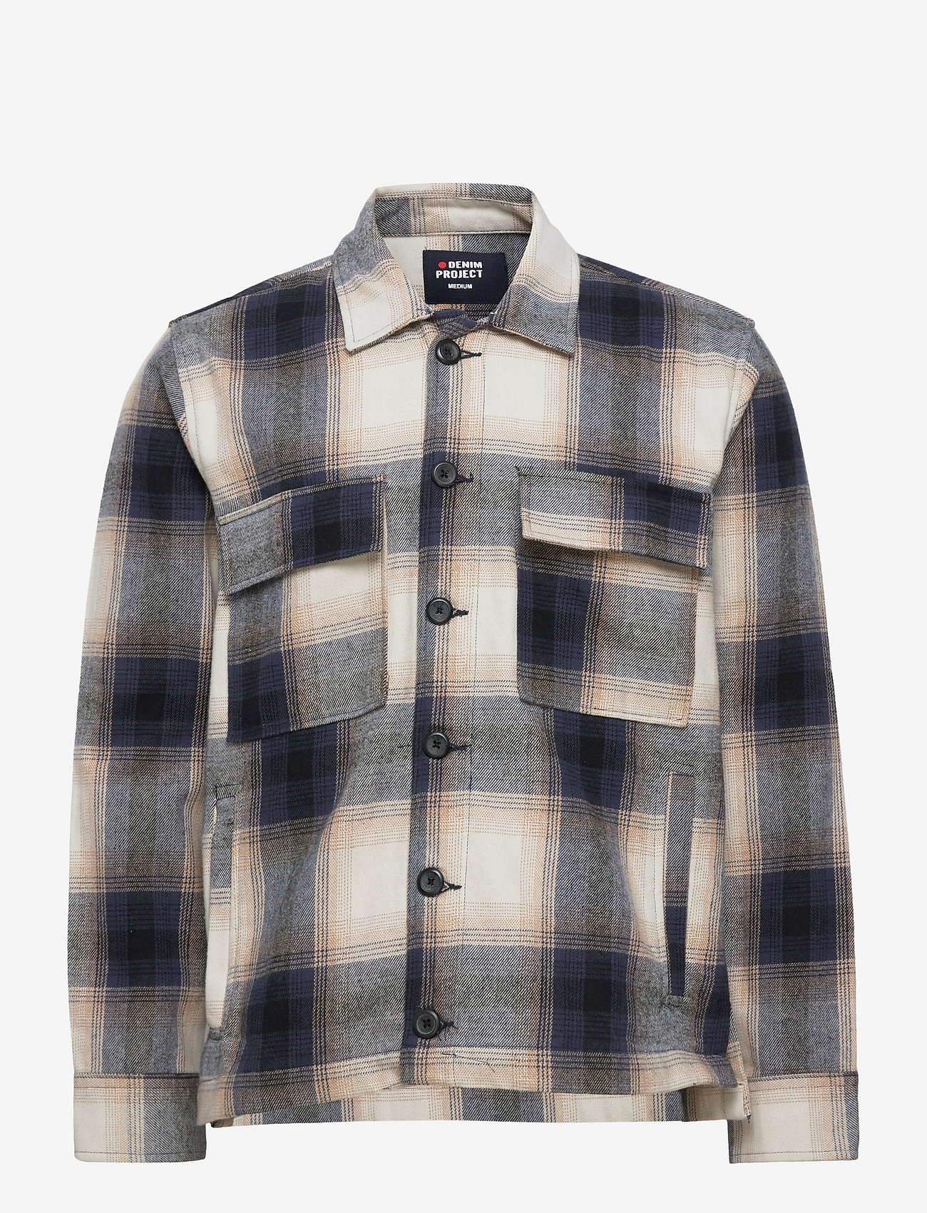 Denim Project - DP Check Pocket Jacket - efterårstøj - check 1 white - 0