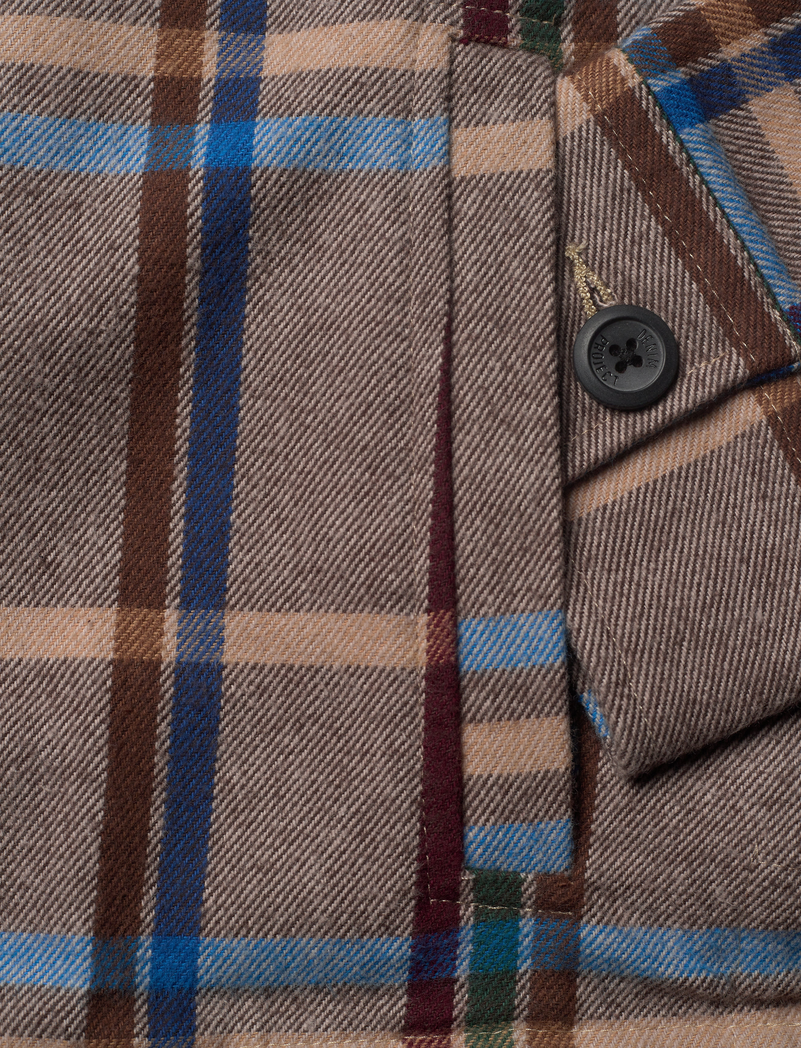 Denim Project - Check Pocket Jacket - men - check 3 brown - 3