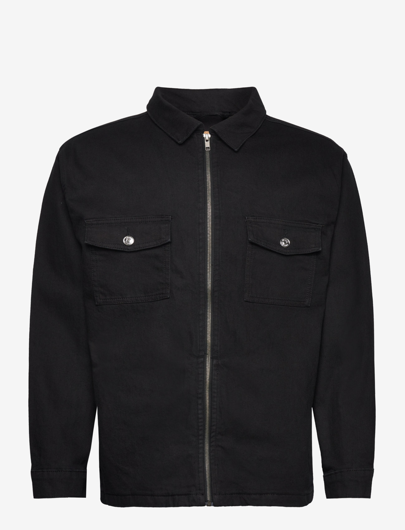 Denim project - DPZIP DENIM JACKET - black - 0