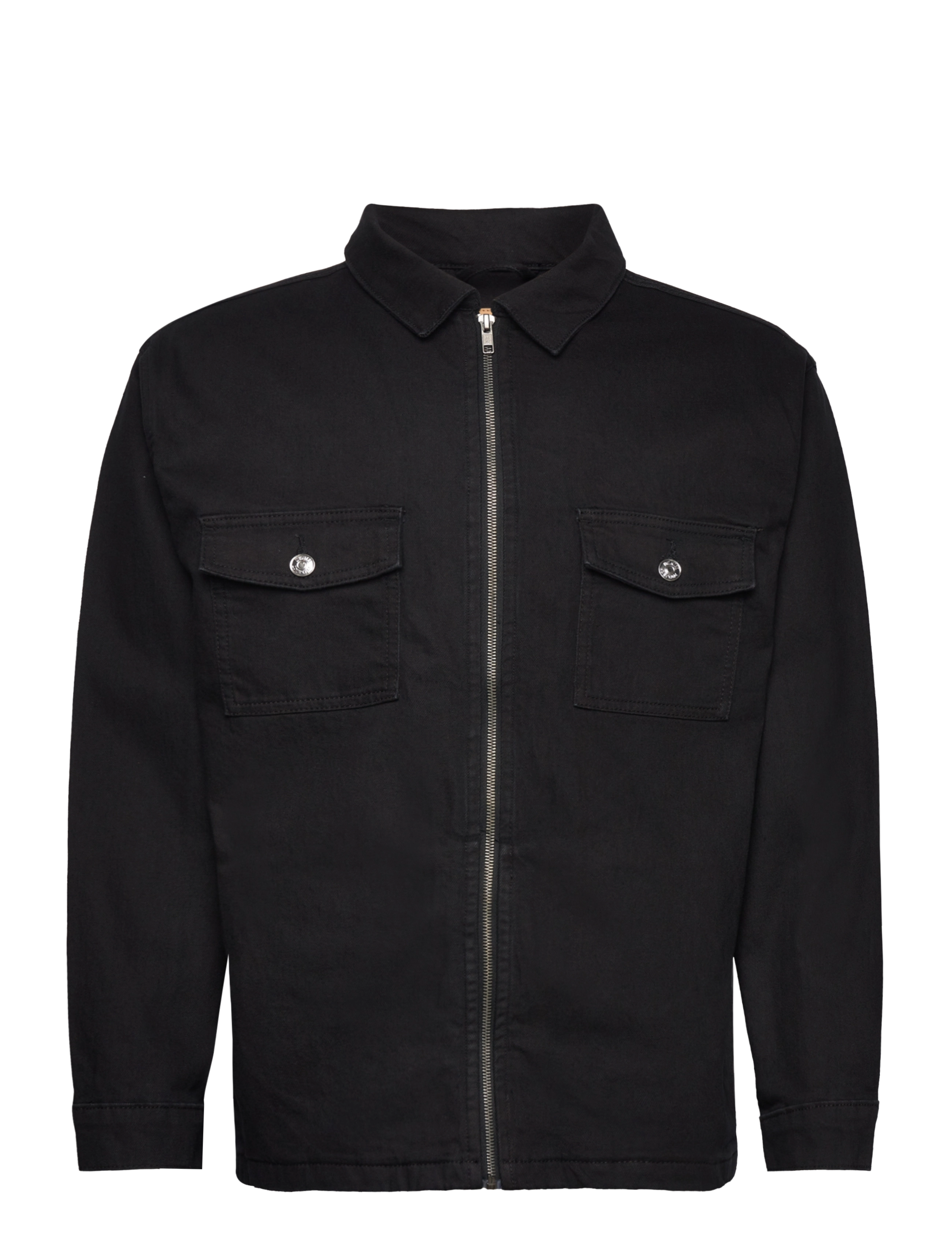 DPZIP DENIM JACKET - BLACK