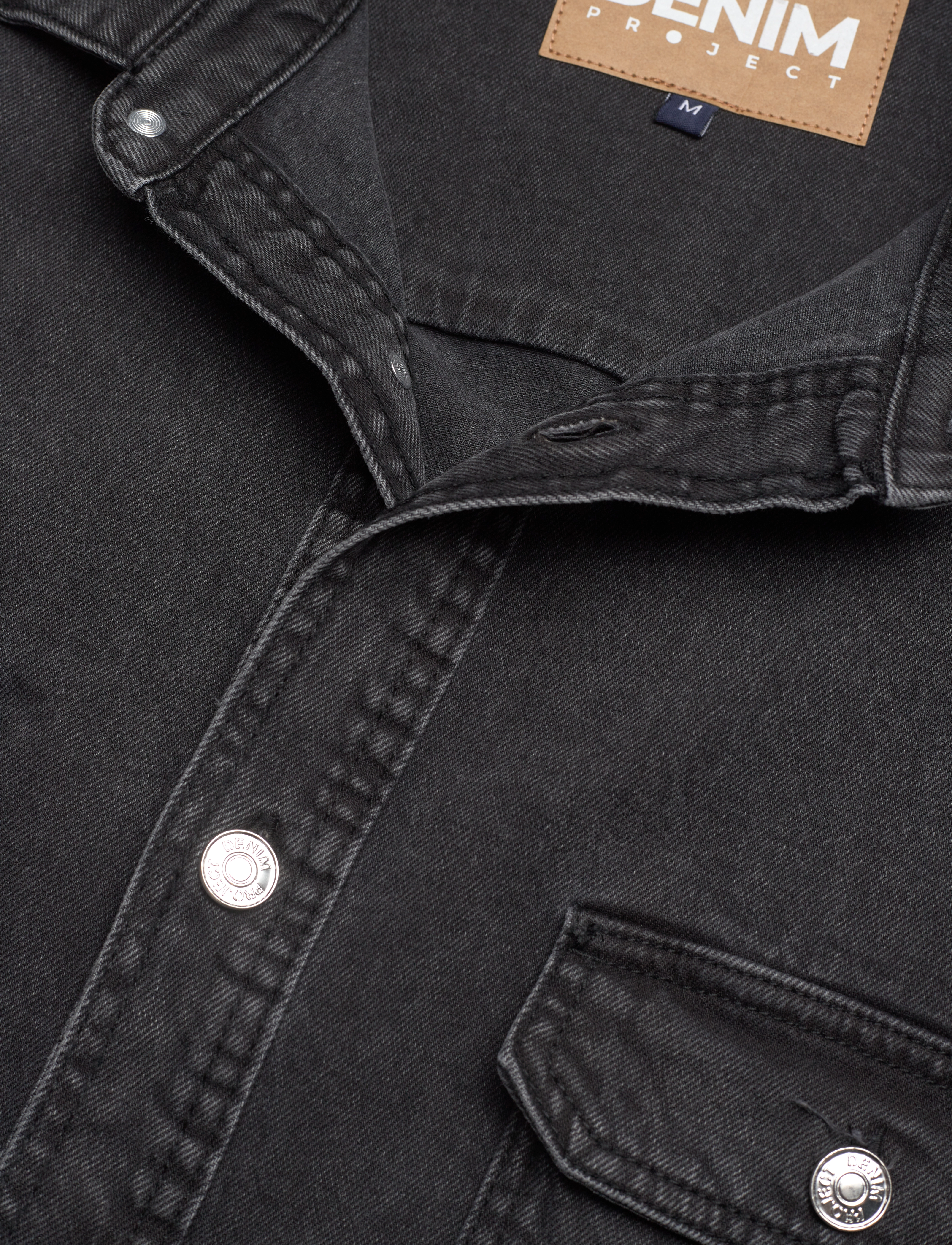 Denim project - DPWORKER DENIM OVERSHIRT - black - 2