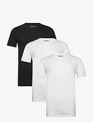 Denim project - 3 PACK T-SHIRTS - najniższe ceny - 2x white 1x black - 0