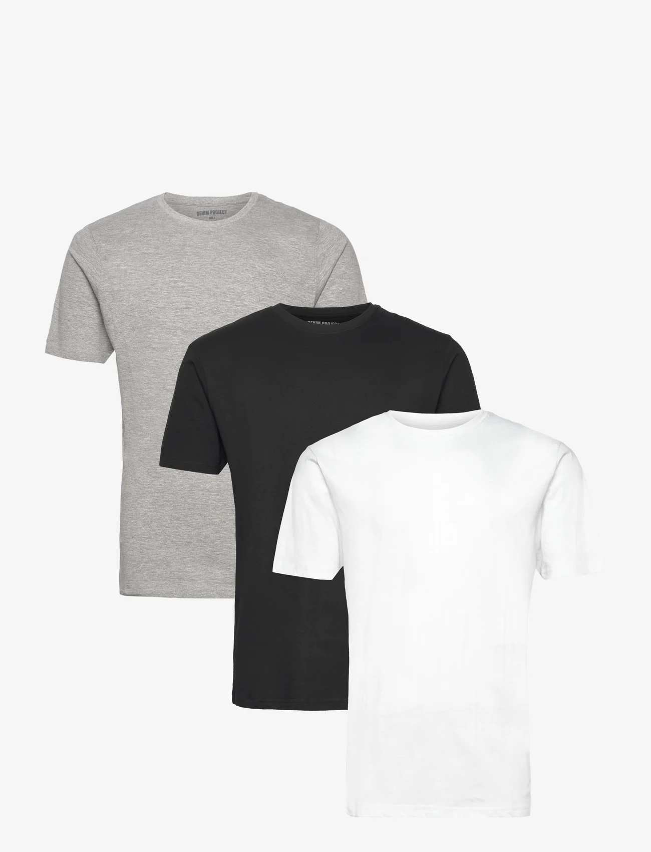 Denim project - 3 PACK T-SHIRTS - lowest prices - black / 1x white / 1x lgm - 0