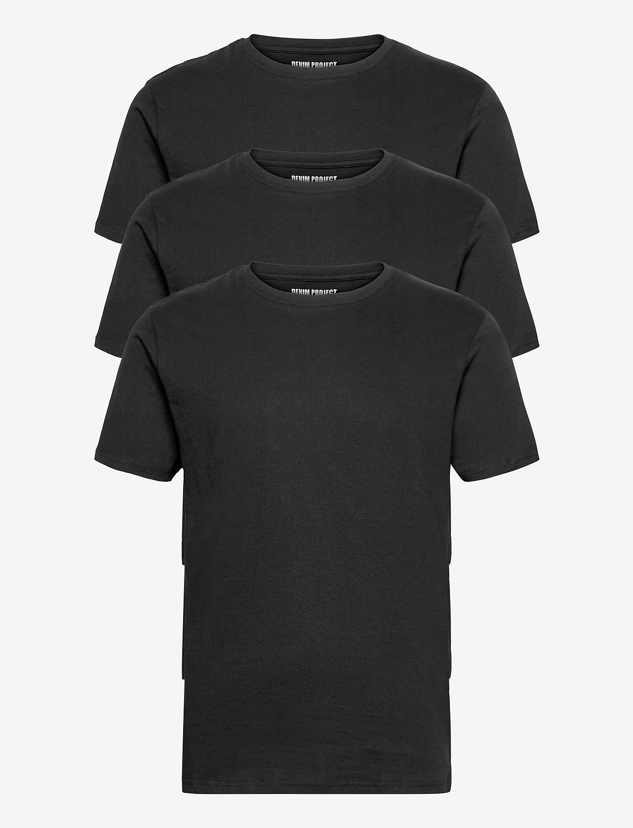 Denim Project - 3 PACK T-SHIRTS - sügisesed riided - black - 1