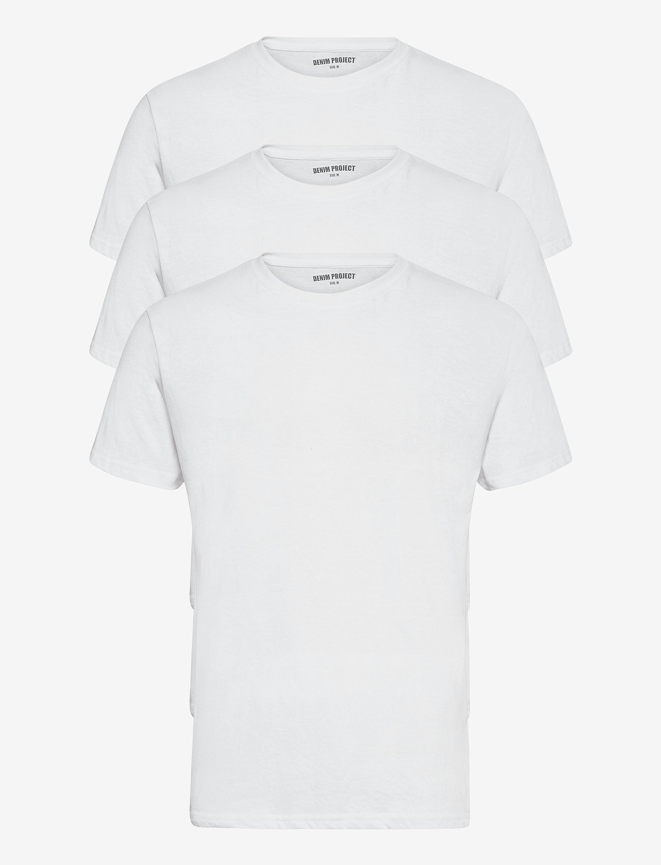 Denim Project - 3 PACK T-SHIRTS - efterårstøj - white - 1