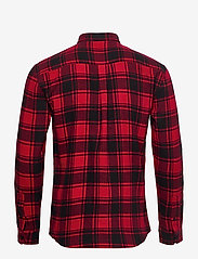 Denim project - Check Shirt - checkered shirts - 063 red check - 1