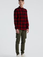 Denim project - Check Shirt - checkered shirts - 063 red check - 2