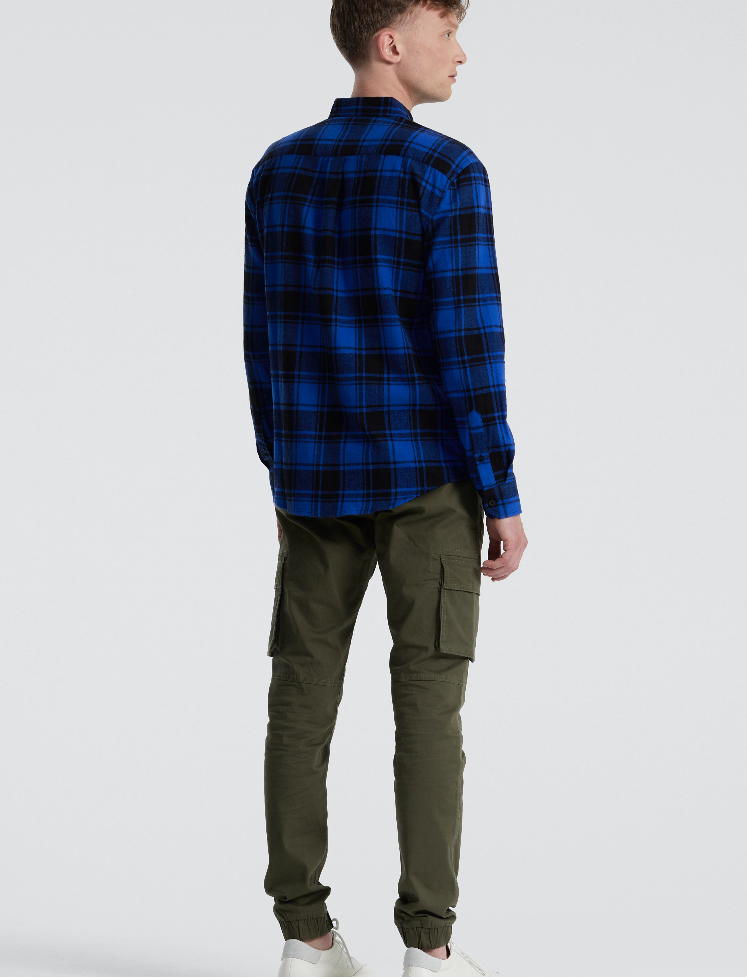 Denim Project - Check Shirt - blue check - 3