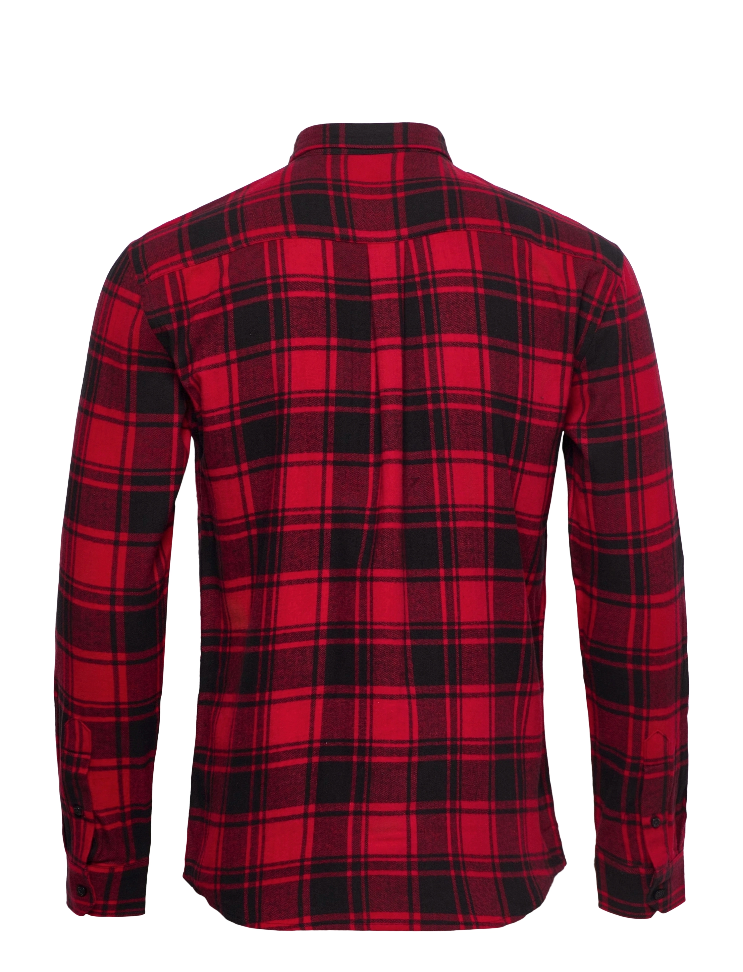 Denim Project - Check Shirt - red check - 1