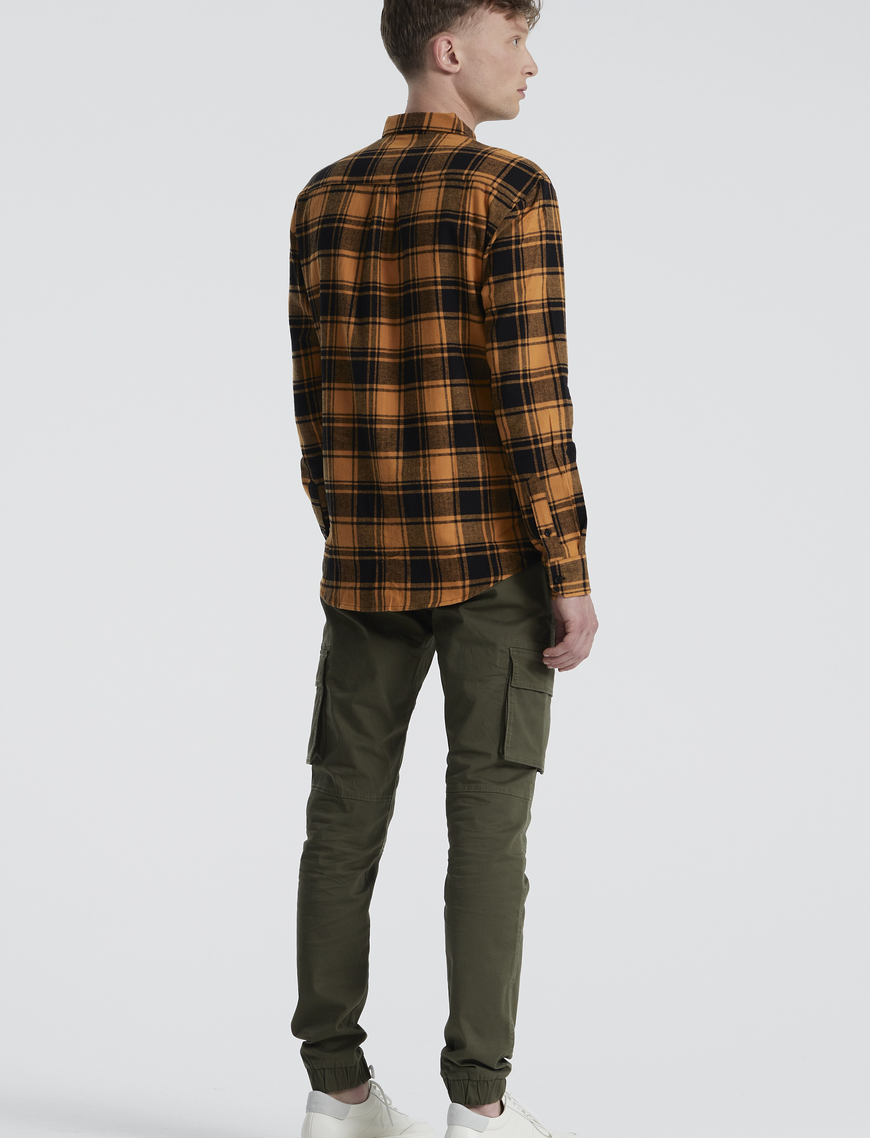 Denim Project - Check Shirt - yellow check - 3