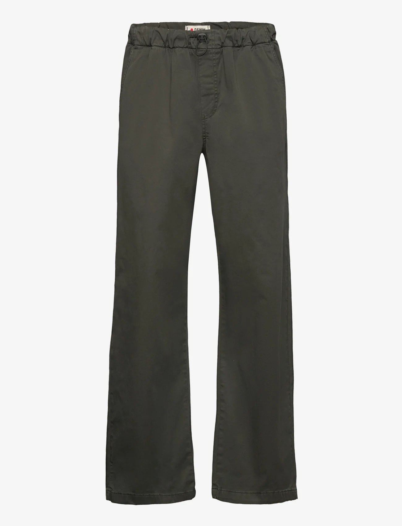 Denim project - DPPARACHUTE TWILL PANTS - casual trousers - duffel bag green - 0