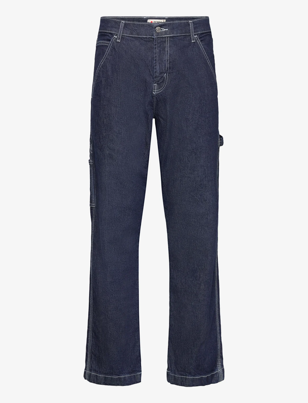 Denim project - DPWorkwear Straight Jeans - Įprasto kirpimo džinsai - dark blue rinse - 0