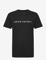Denim project - Logo Tee - alhaisimmat hinnat - black - 0