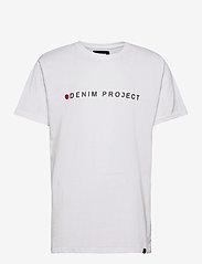 Denim project - Logo Tee - alhaisimmat hinnat - white - 0