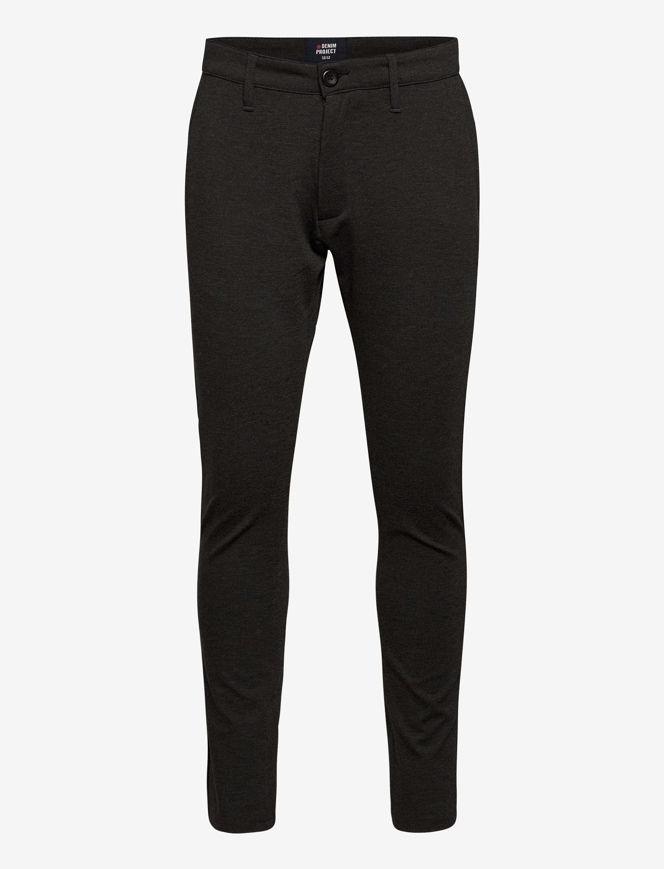 Denim Project DP Ponte Roma Plain - Kläder - 038 DARK GREY MELANGE / black